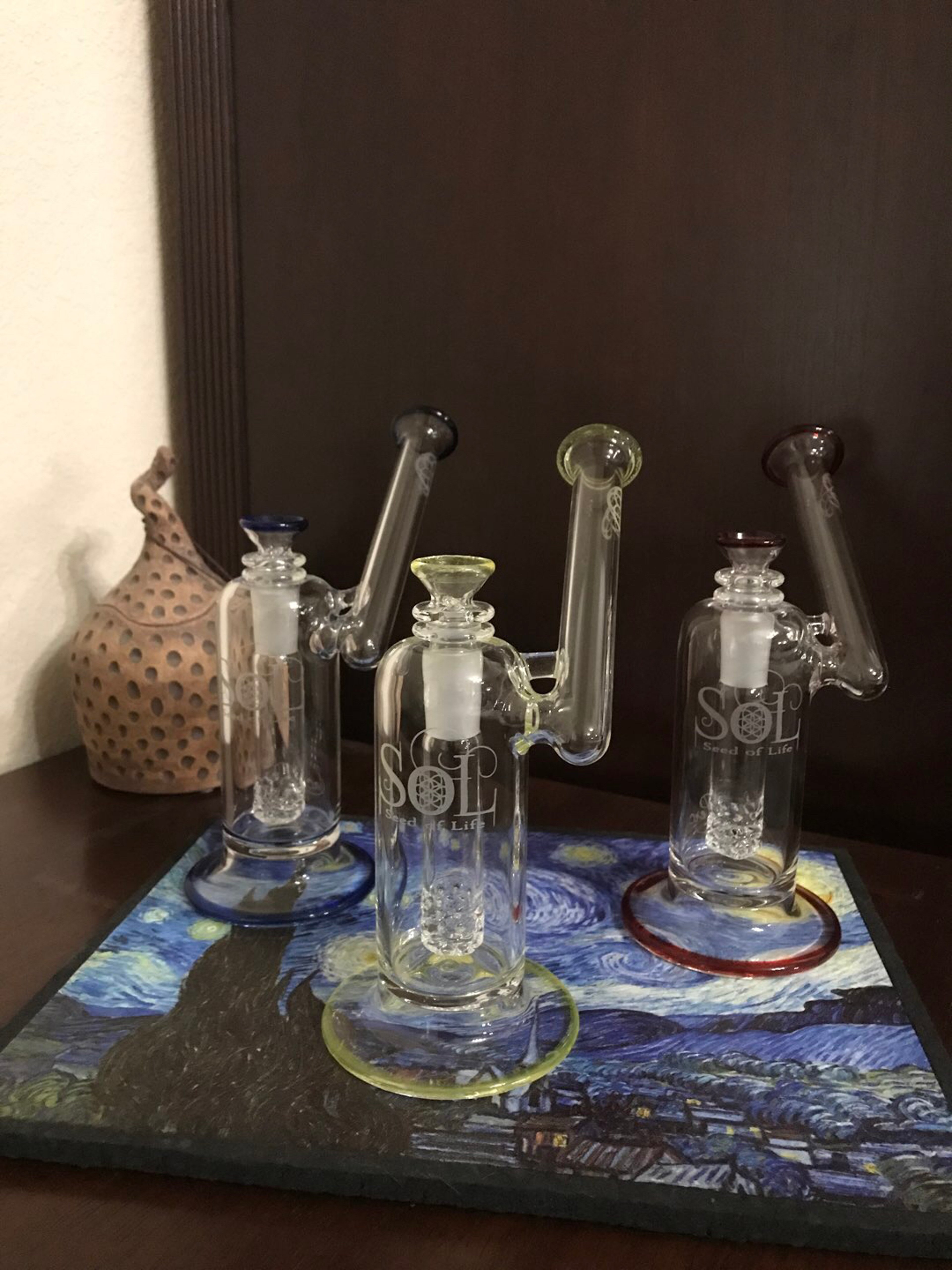 SOL gridded Lace Perc bubblers image 0