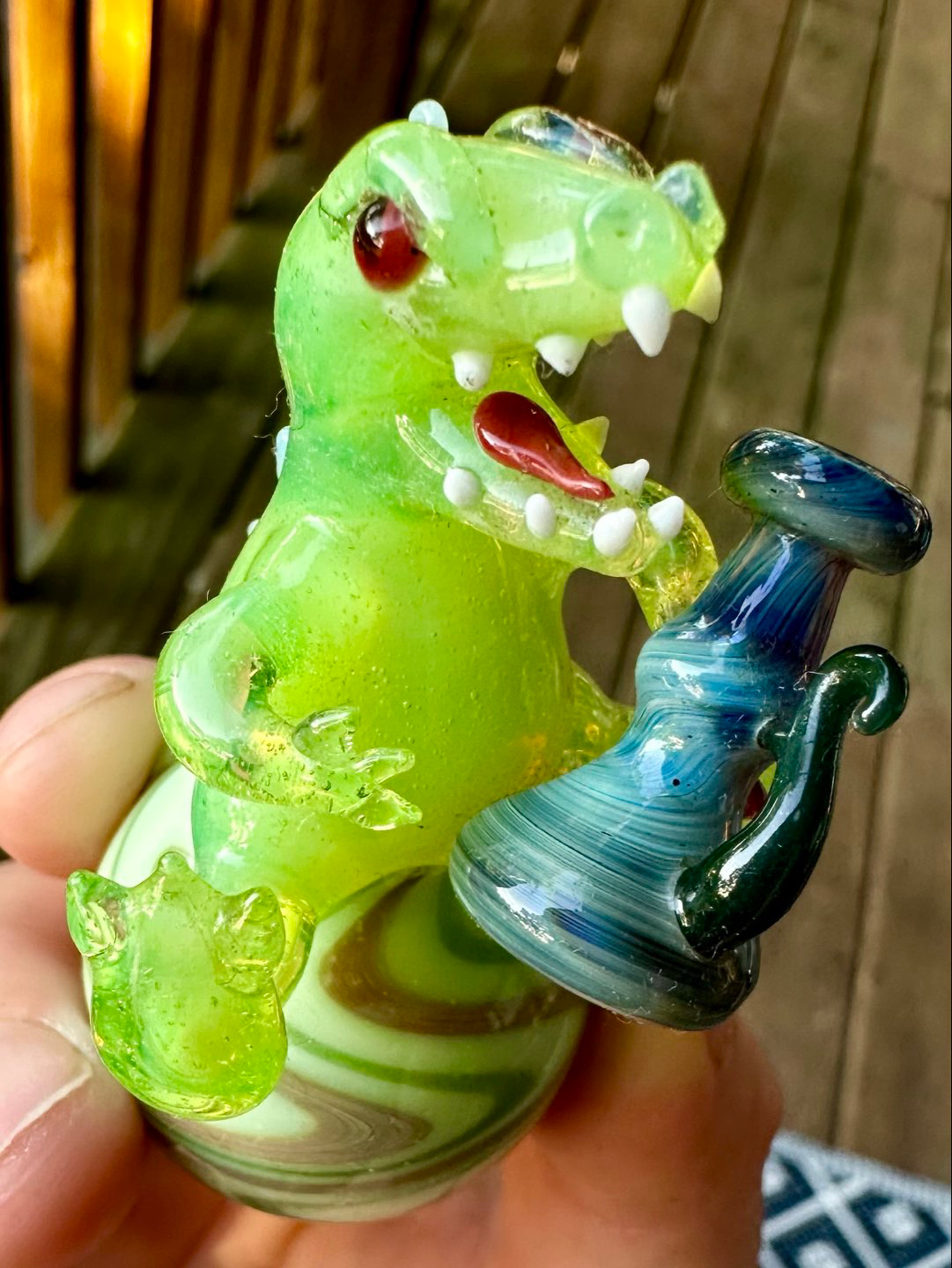 Rugrats Reptar themed holding bong carb/bubble cab *Brand New* image 0