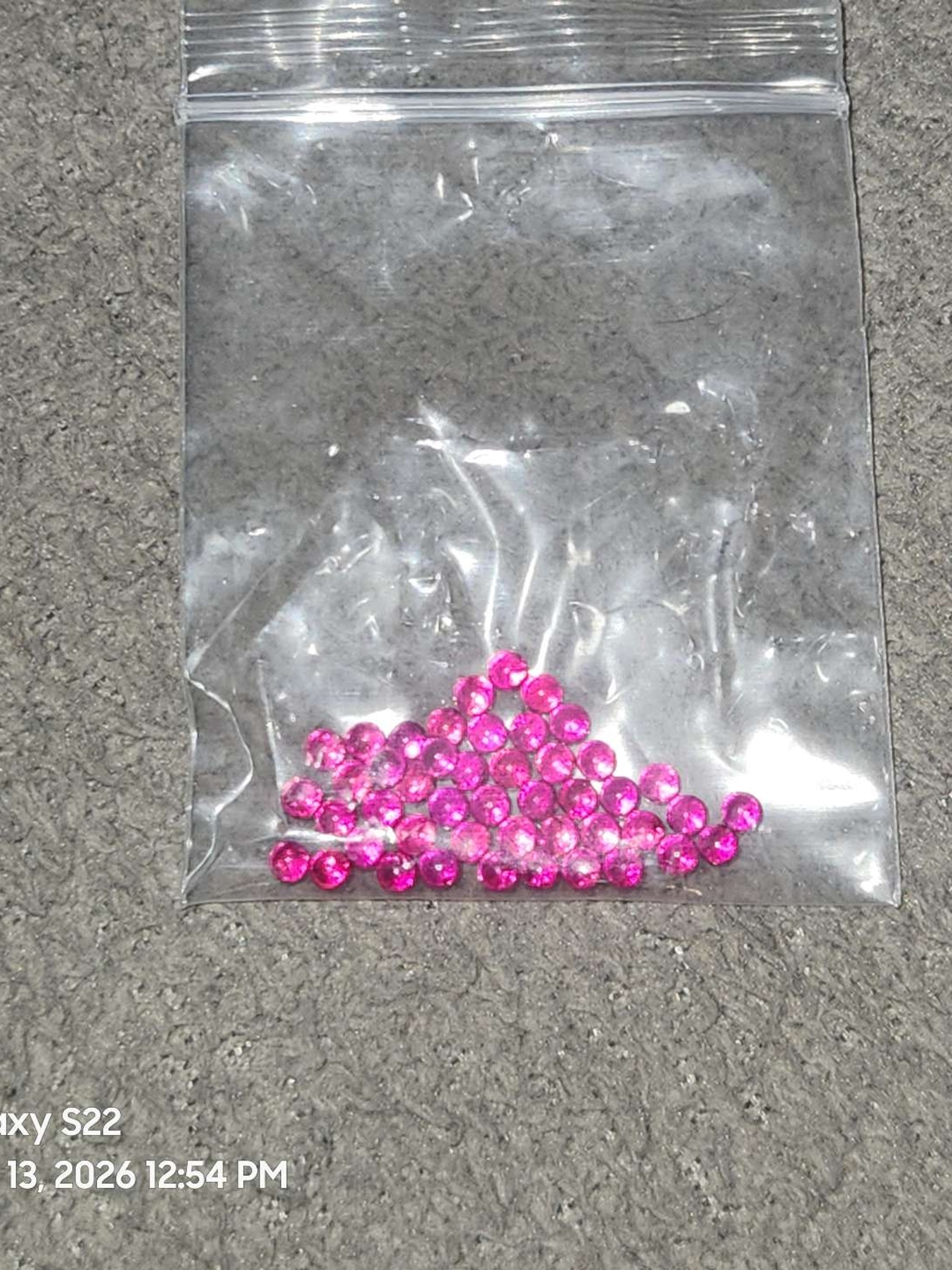 40 - 3mm count ruby pearls image 0