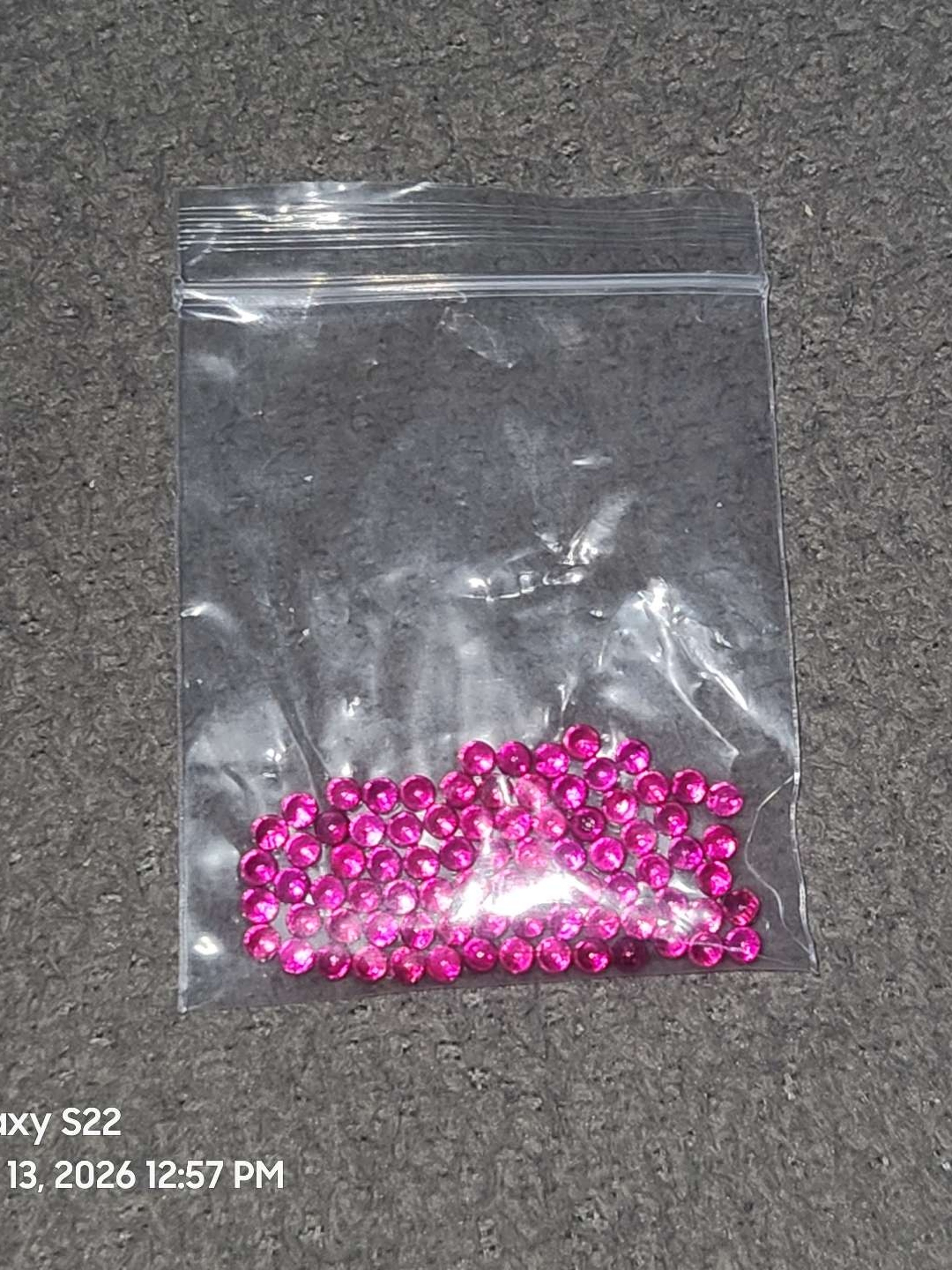 80 count 3mm ruby pearls image 0