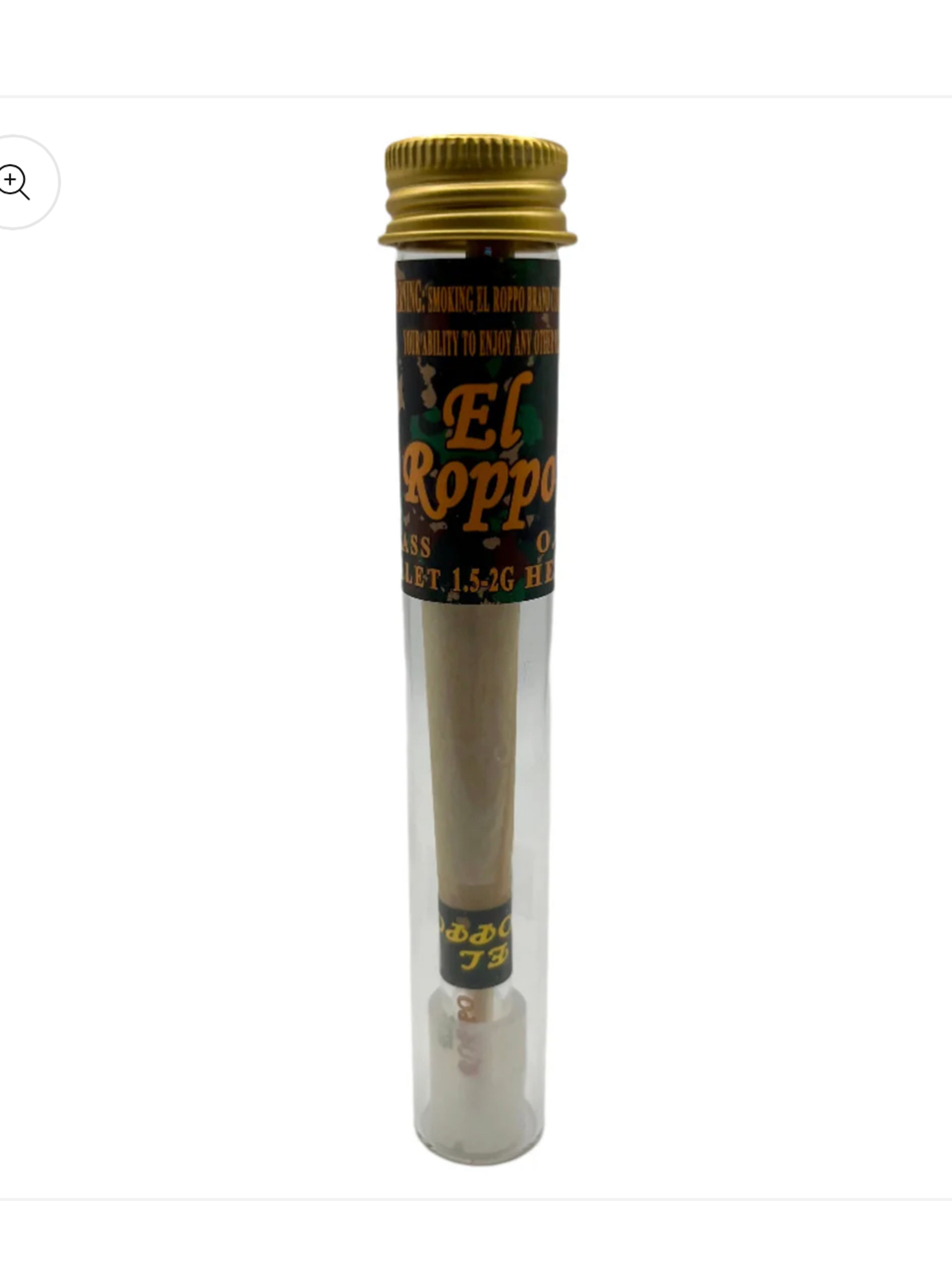 Preview pic of O.G. Hemp Glass Bullet Hand Rolled Cone (Single)