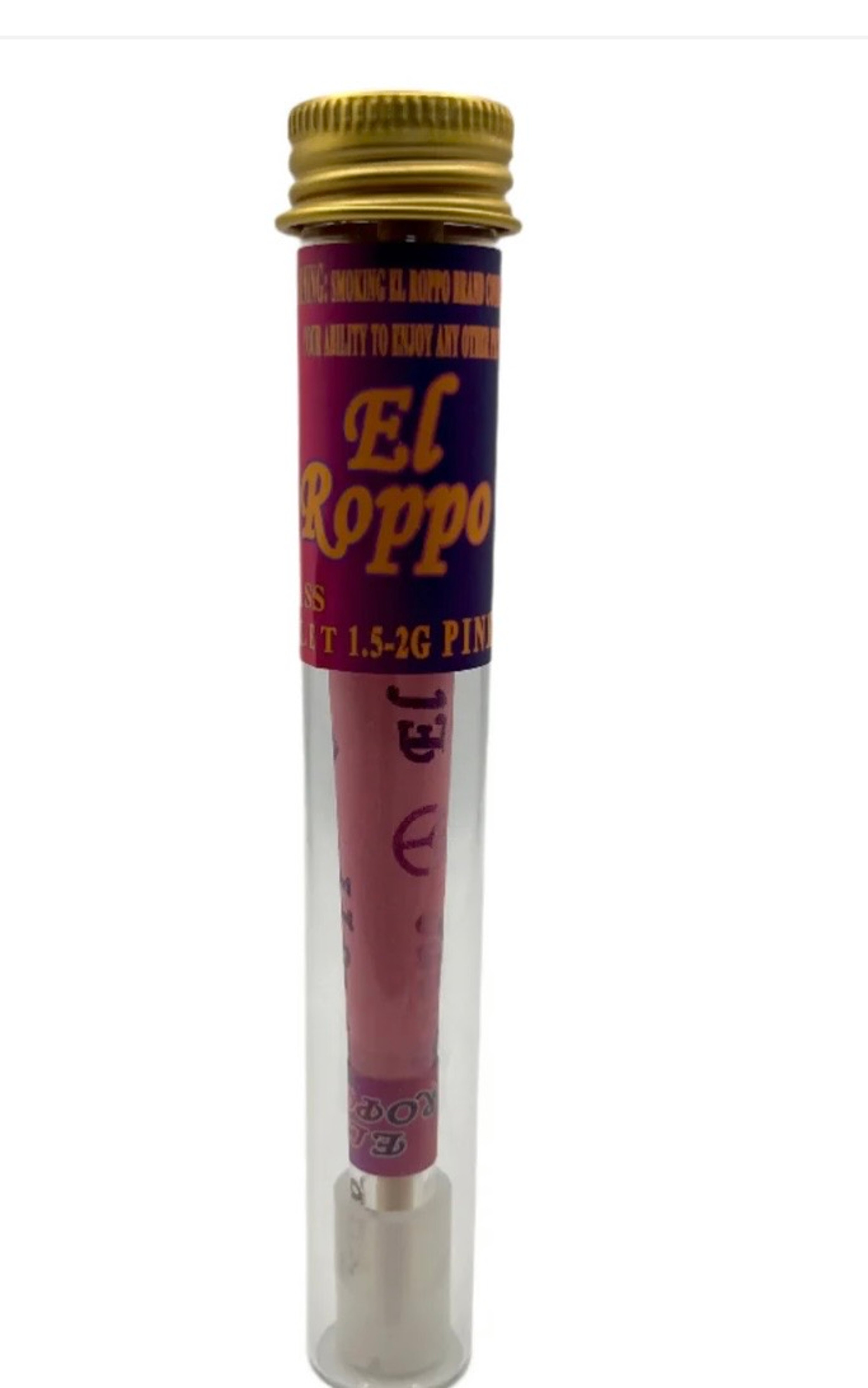 Pinkle Glass Bullet Hand Rolled Cone (Single) image 0
