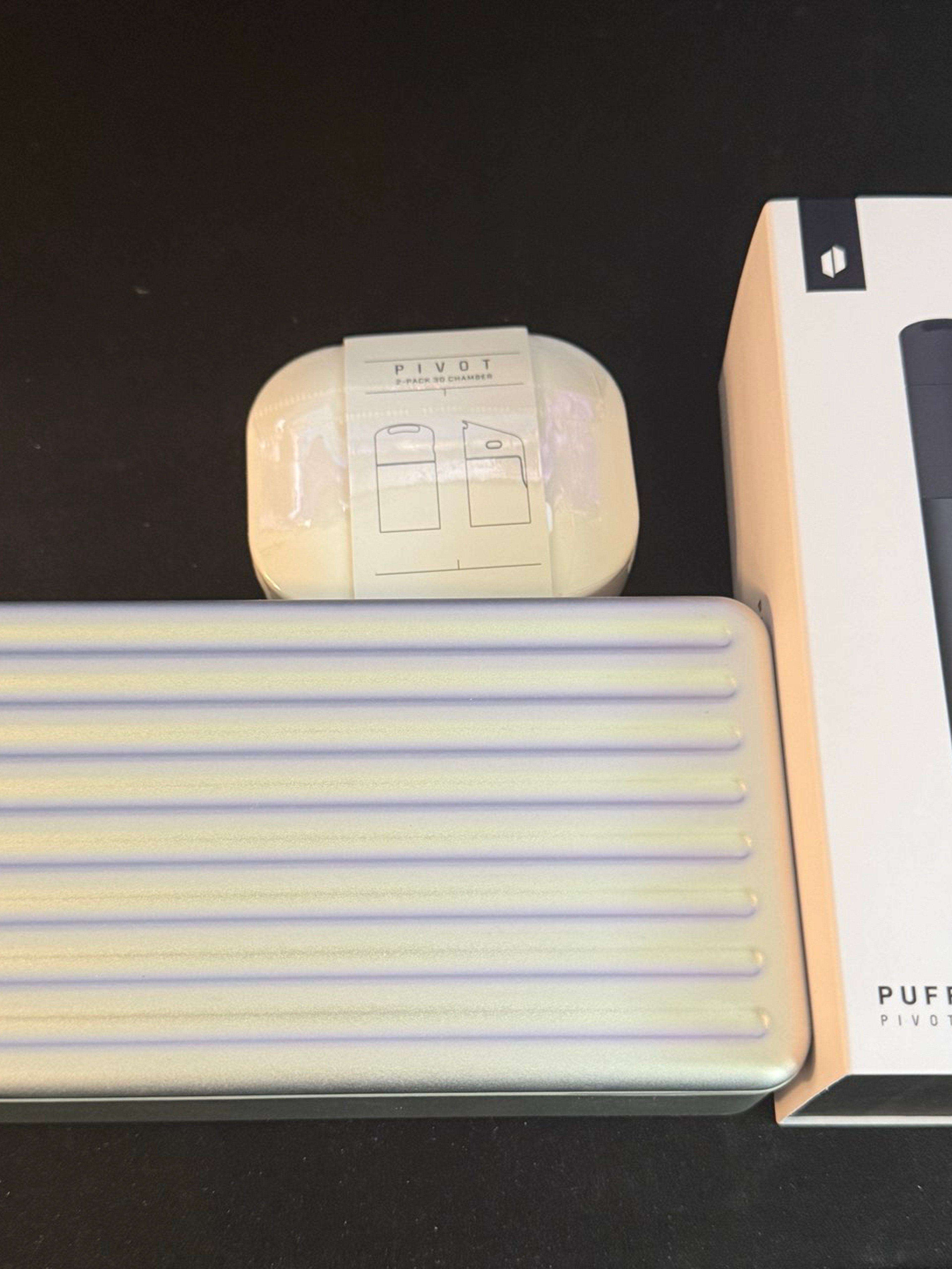 Preview pic of Puffco Pivot Bundle — Travel Case + Unopened 2-Pack 3D Chambers + Terp Pearl + Original Box | Free Shipping | Excellent Condition