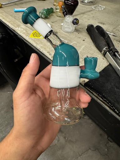Preview pic of Aqua/Glue Stick/Luna Sprout Glass Rig