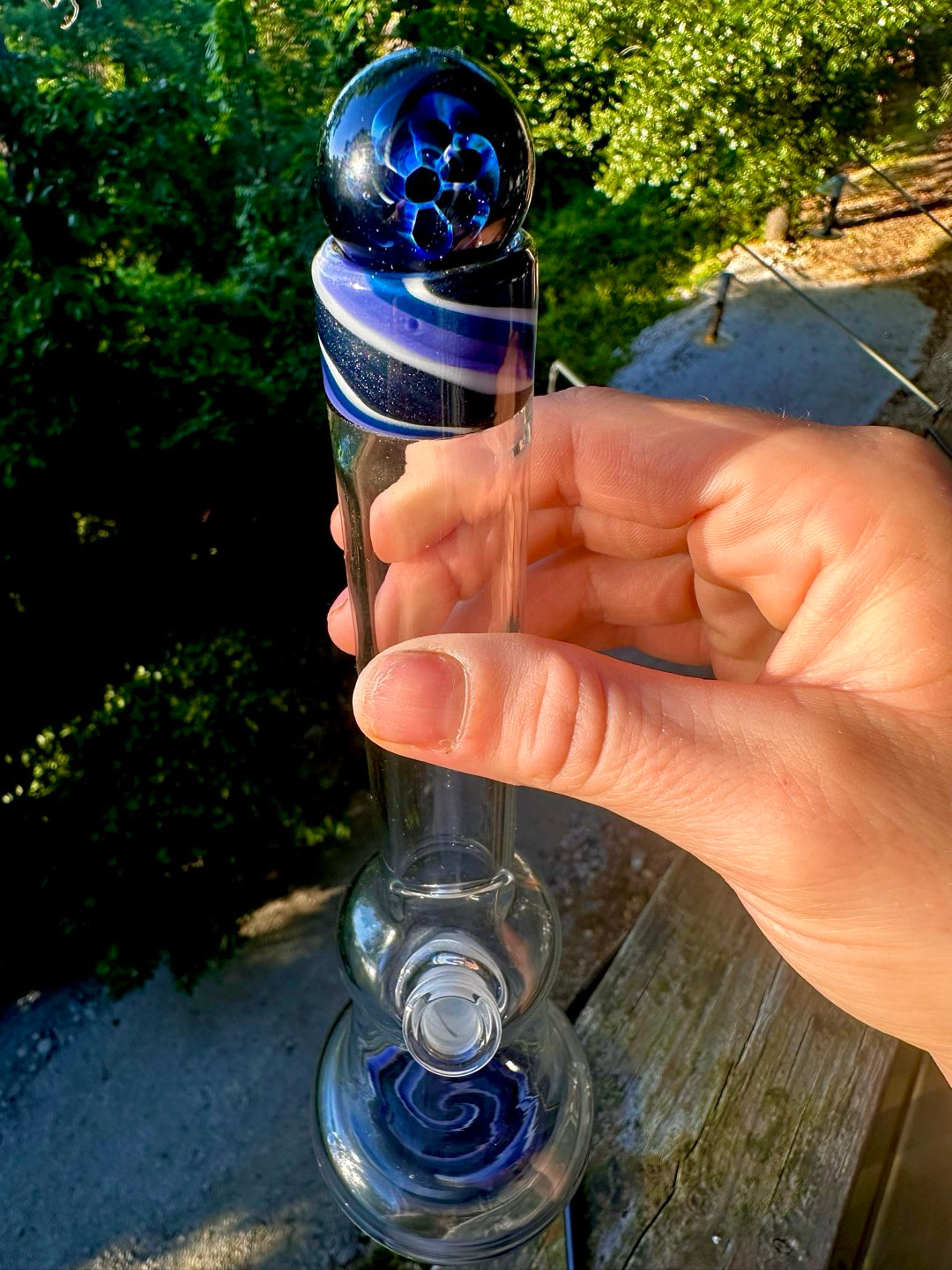 Preview pic of Simpal Glass dab rig with removable downstem *Brand New*