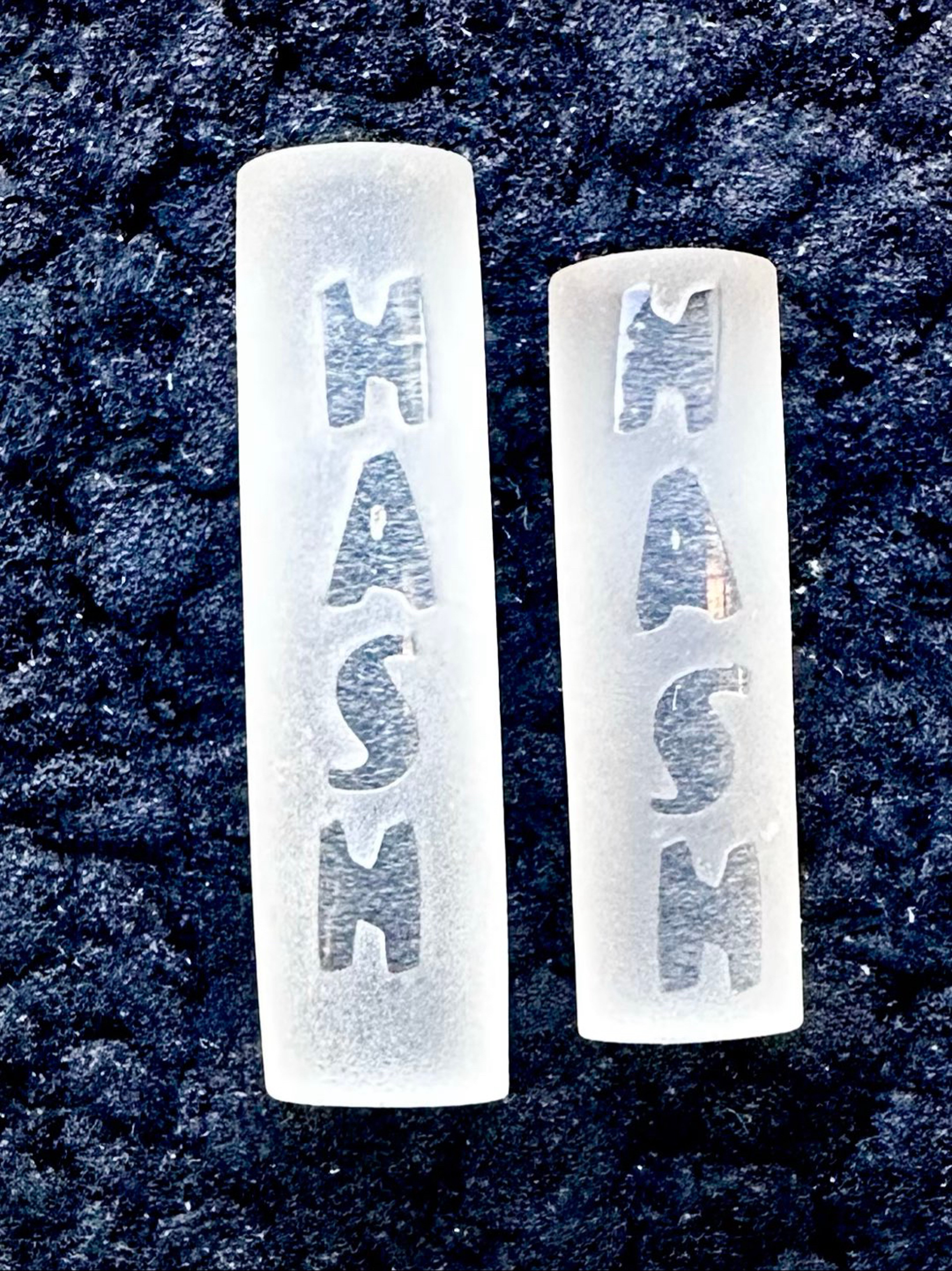 Preview pic of Simpal Glass “HASH” Pillars Set of 2 *Brand New*