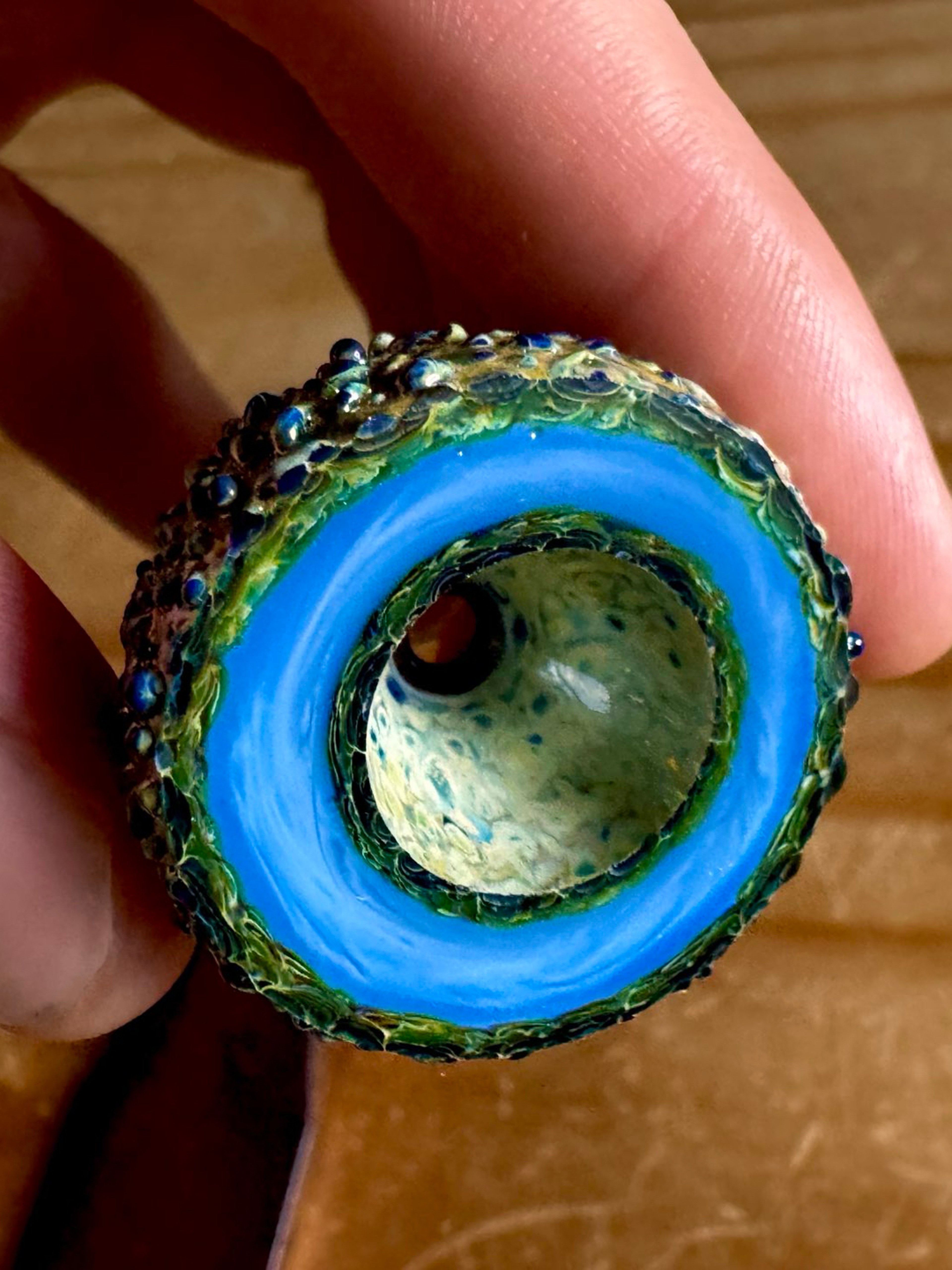 Preview pic of Whoisbuko 14mm Geode Slide Bowl Piece *Brand New*