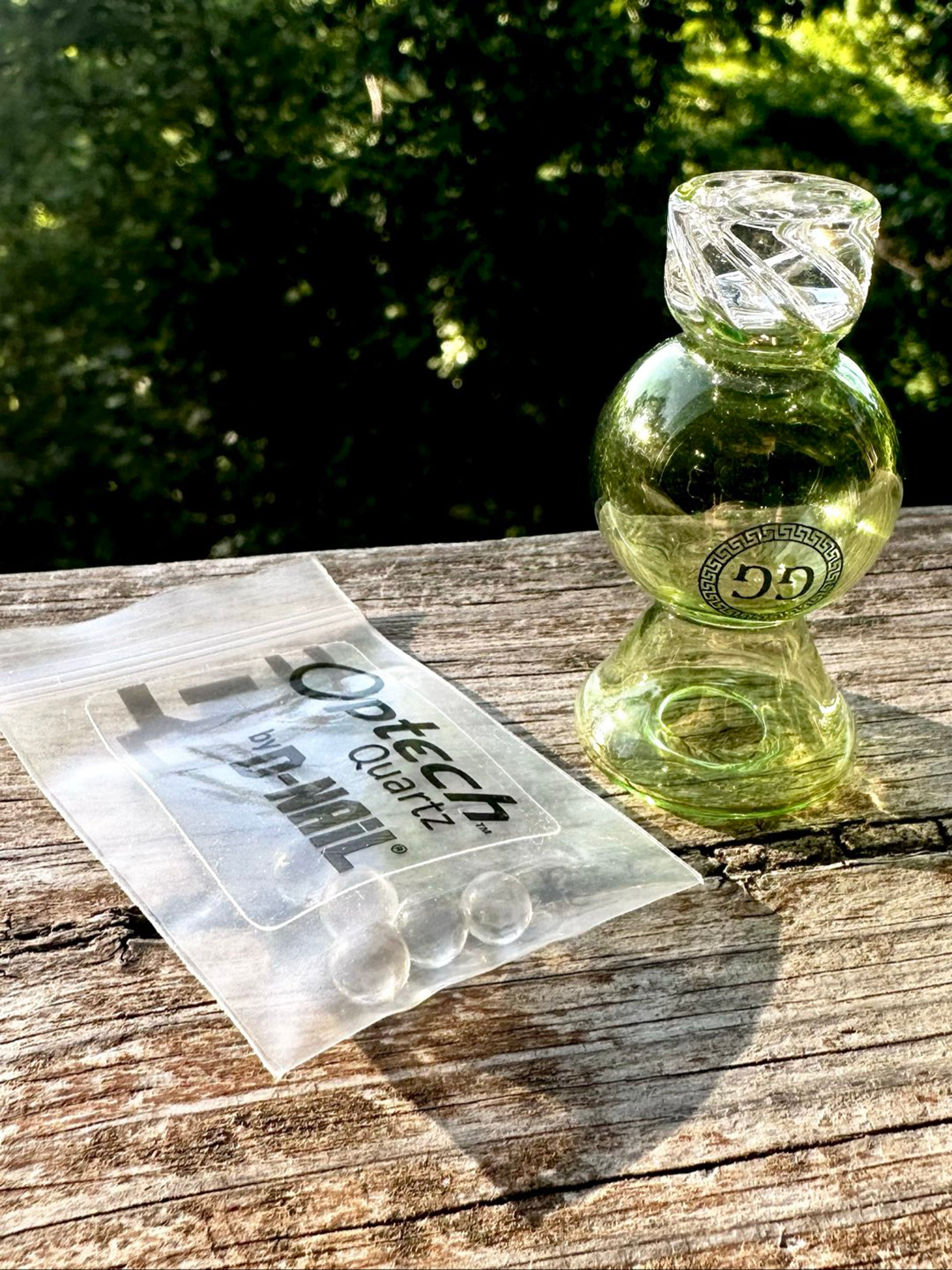 Preview pic of Optech quartz Terp pearls by D-nail set of 5 comes w/ free Greek Glass Spinner cap *Brand New*