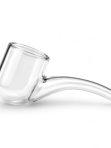 Preview pic of Clear Layback Glass Pipe Attachment for Puffco Proxy