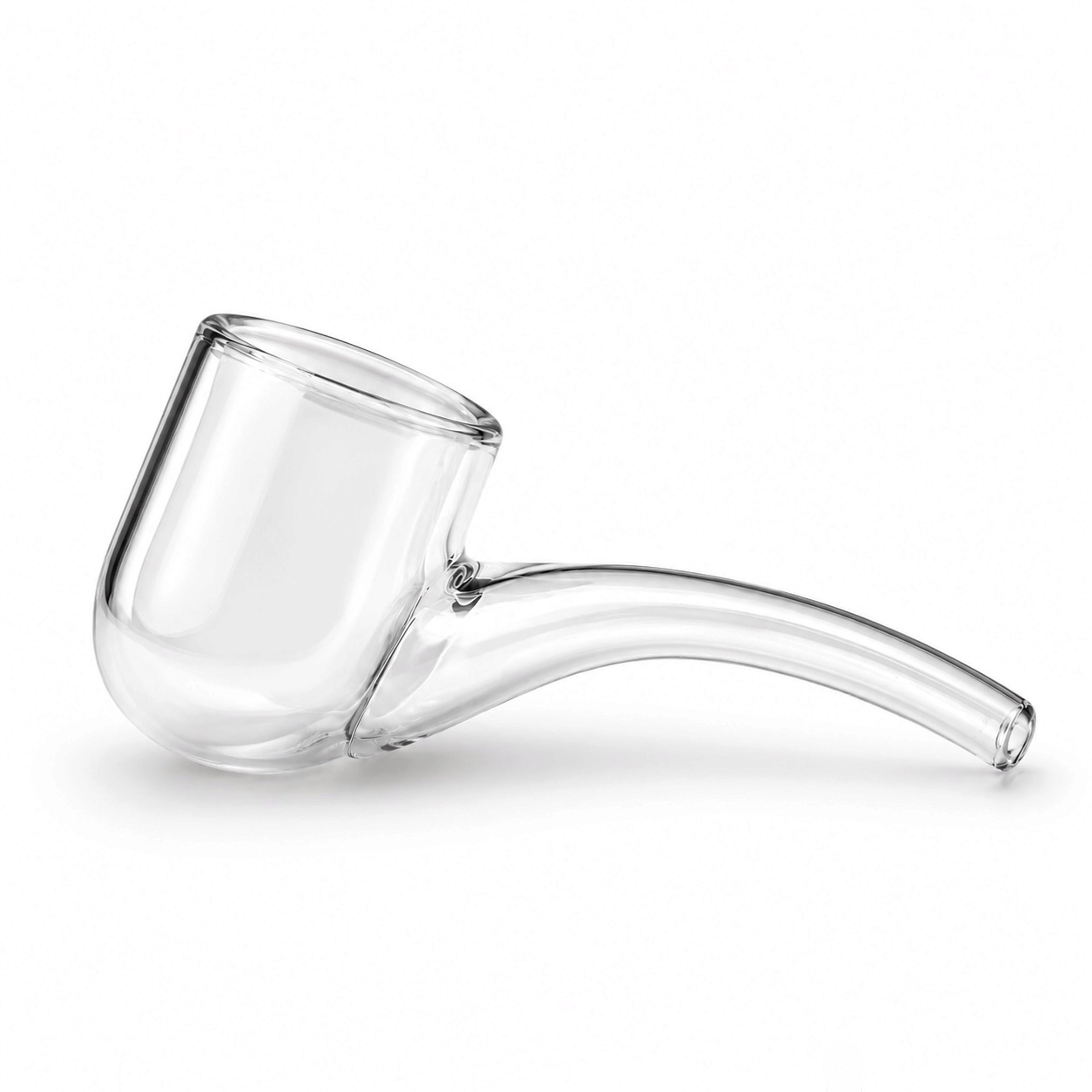 Clear Layback Glass Pipe Attachment for Puffco Proxy image 0