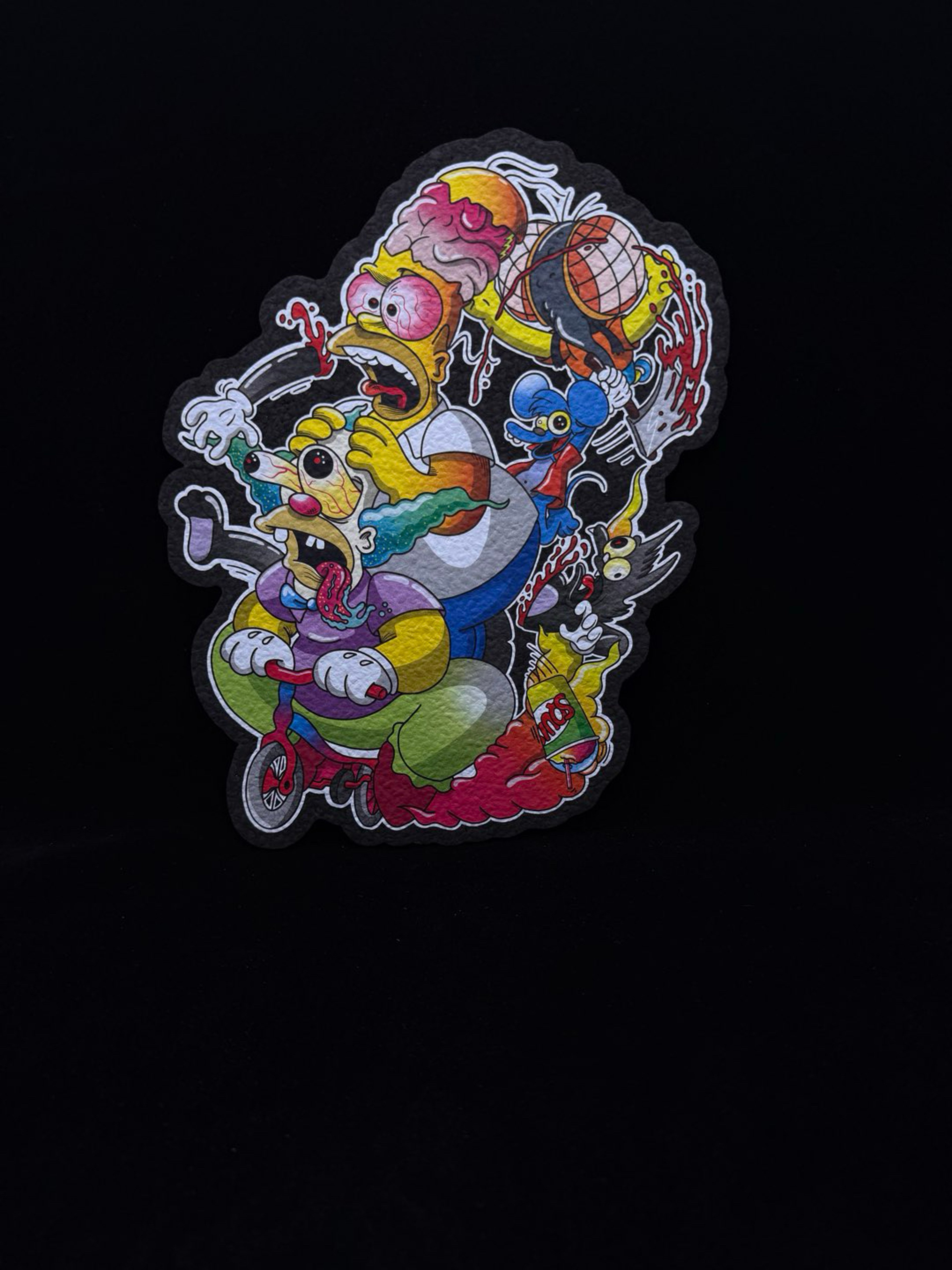 Preview pic of Simpsons Tripping Mat by 74 Lands x Moodmat