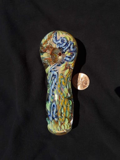 Preview pic of Inside out, color changing, borosilicate glass pipe