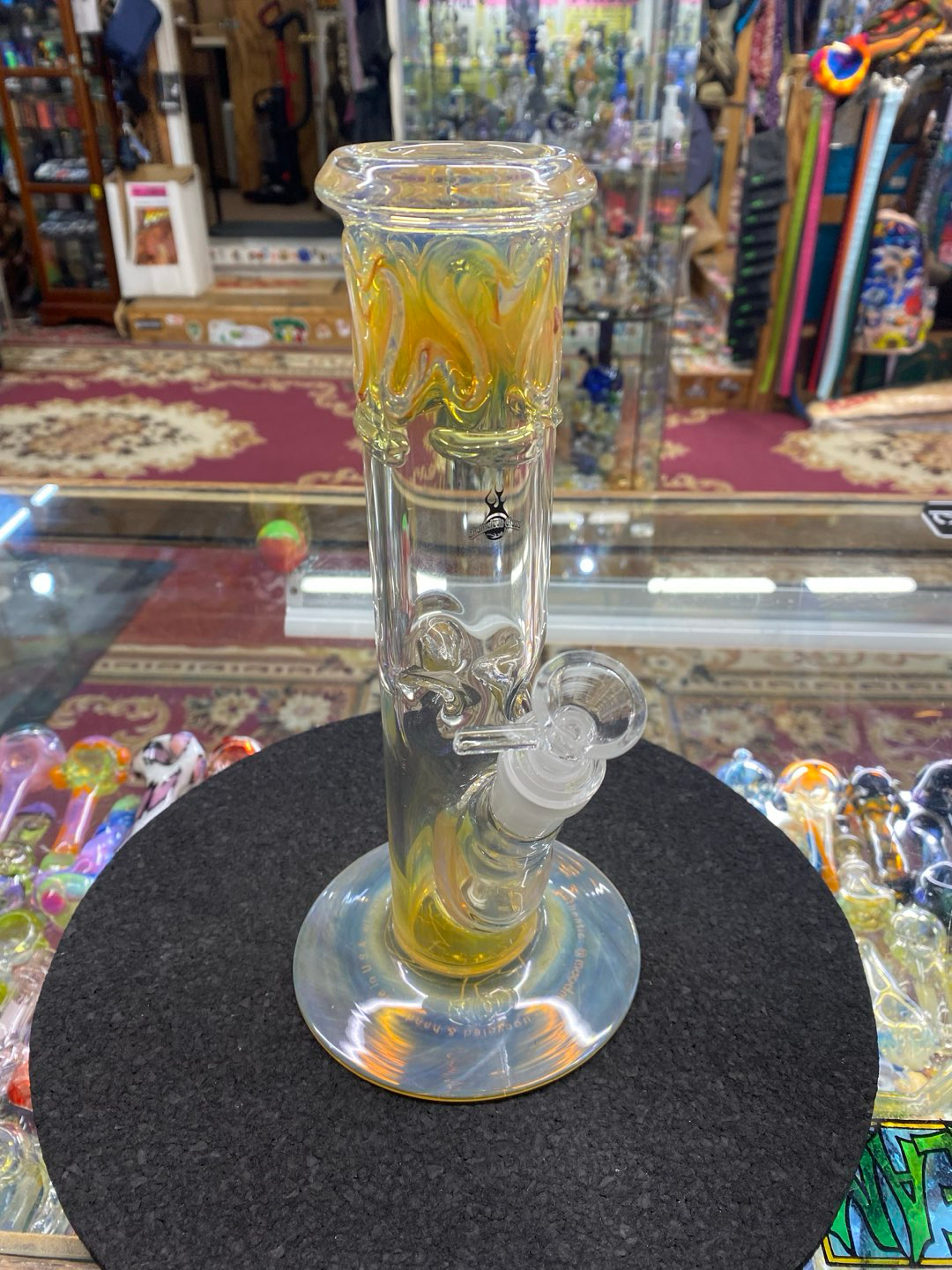 Chameleon Glass Fumed Straight Tube Bong image 0