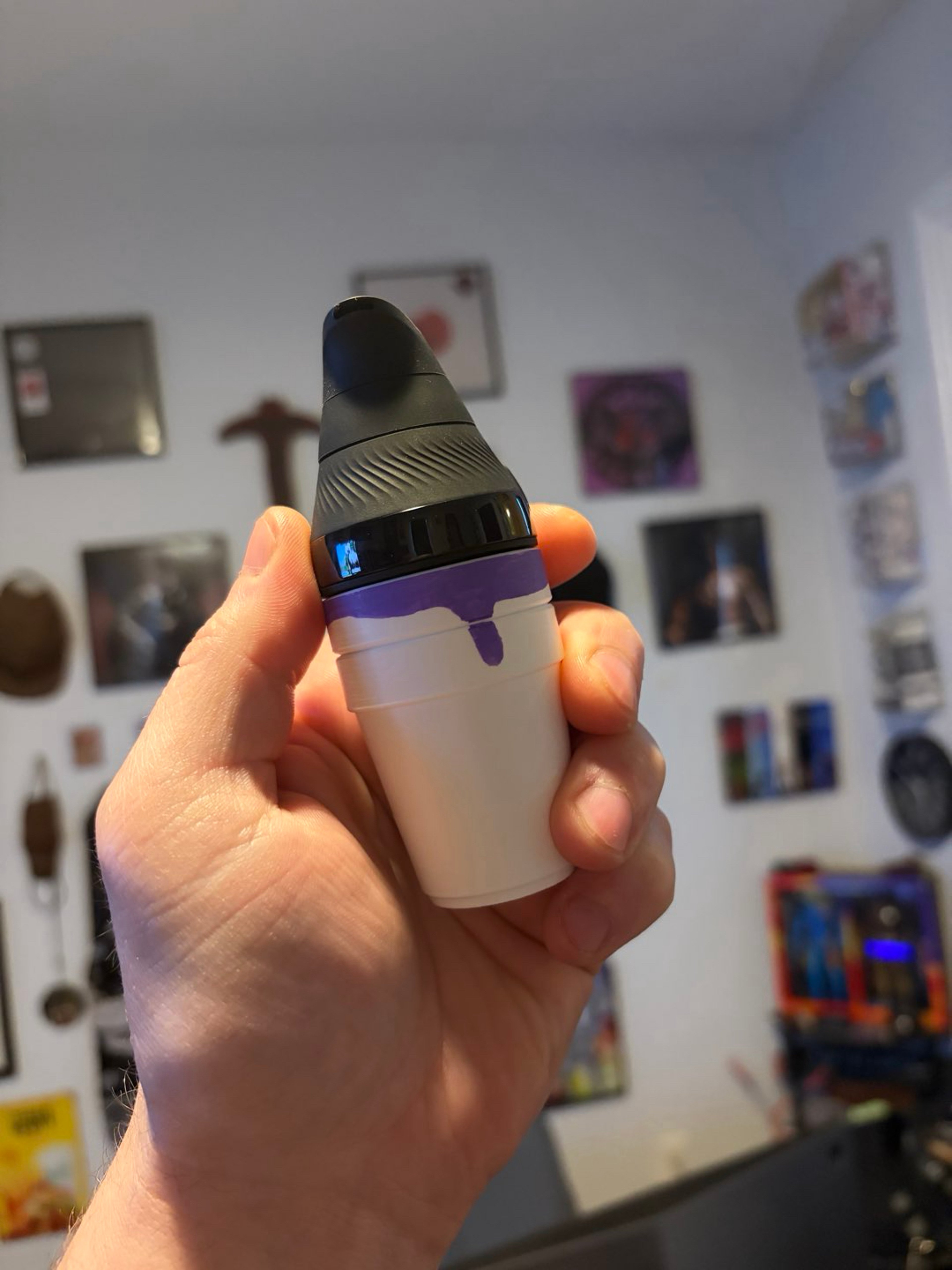 Preview pic of Double Cup Colored Puffco Core Attachment!