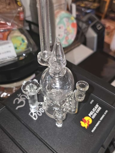 Preview pic of ​🏰 2026 Jebb Glass Castle RECYCLER 10mm | Signed & Dated | 🏰