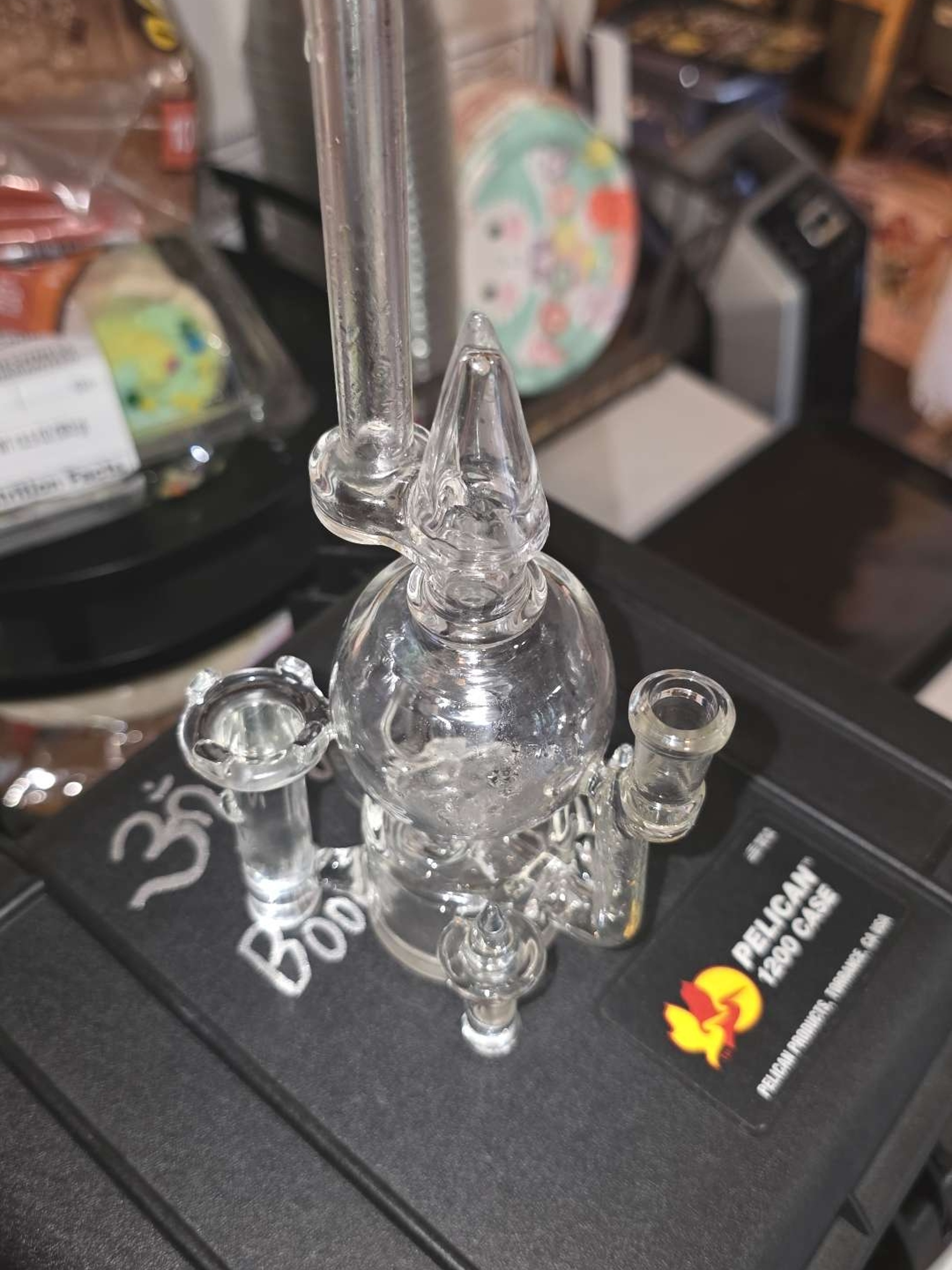 Preview pic of ​🏰 2026 Jebb Glass Castle RECYCLER 10mm | Signed & Dated | 🏰
