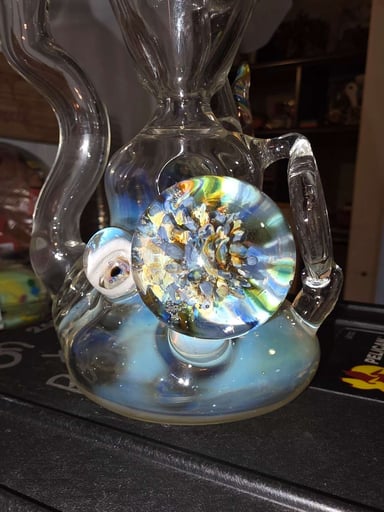 Preview pic of ​🌪️ Premium Glass Fumed Recycler w/ Implosion Marble | $122 SHIPPED! 🌪️