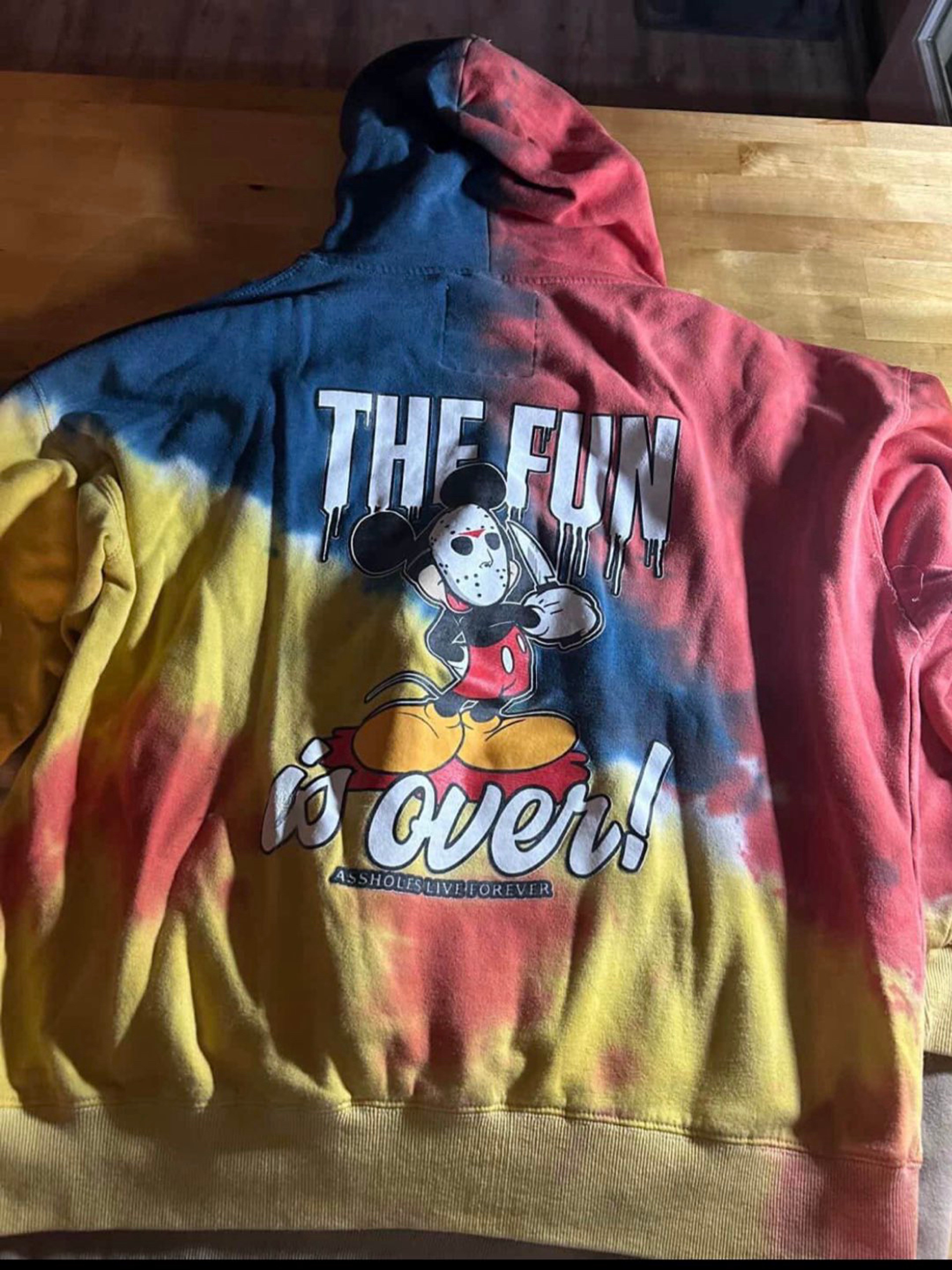 Preview pic of Ass holes live for ever XXL hoodie