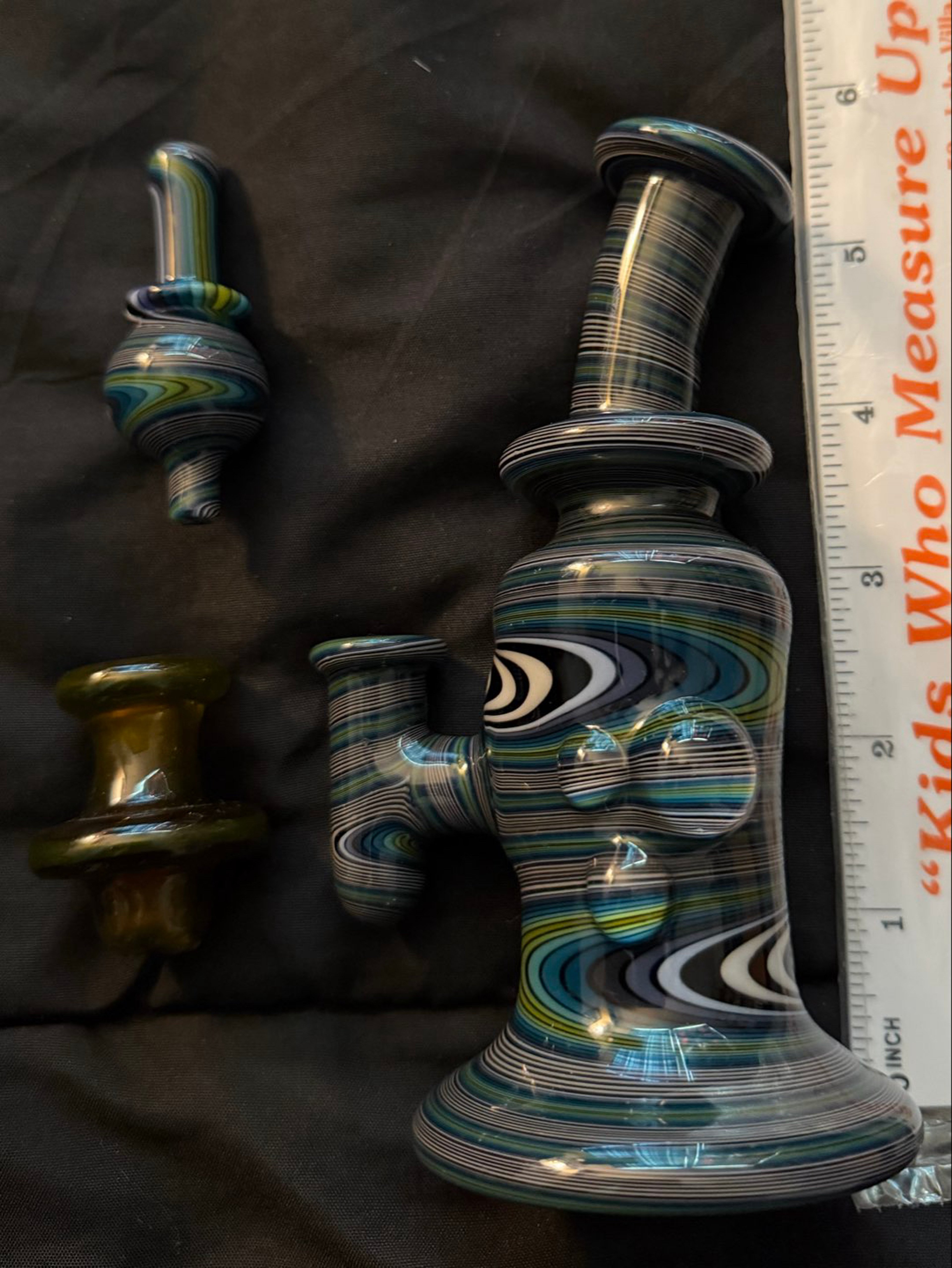 Preview pic of Andy G Mini WigWag Jammer with Matching Bubble Cap, JFK Glass Cap and Pelican Case