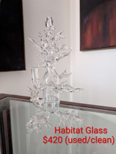 Preview pic of Habitat Glass "Clear Growth" Sculptural Tree Rig