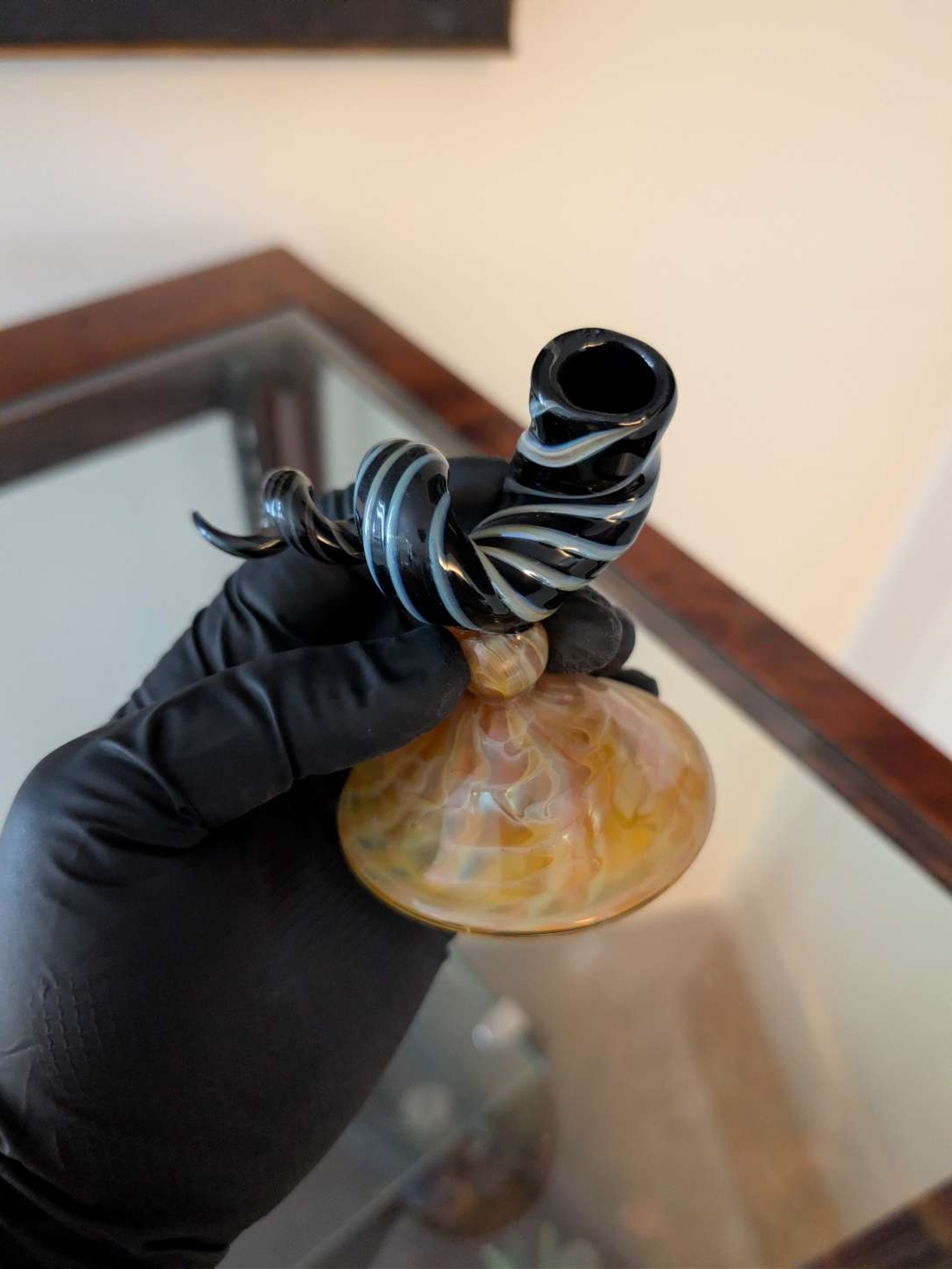 Preview pic of Sculptural Glass Dab Tool & Pen Holder