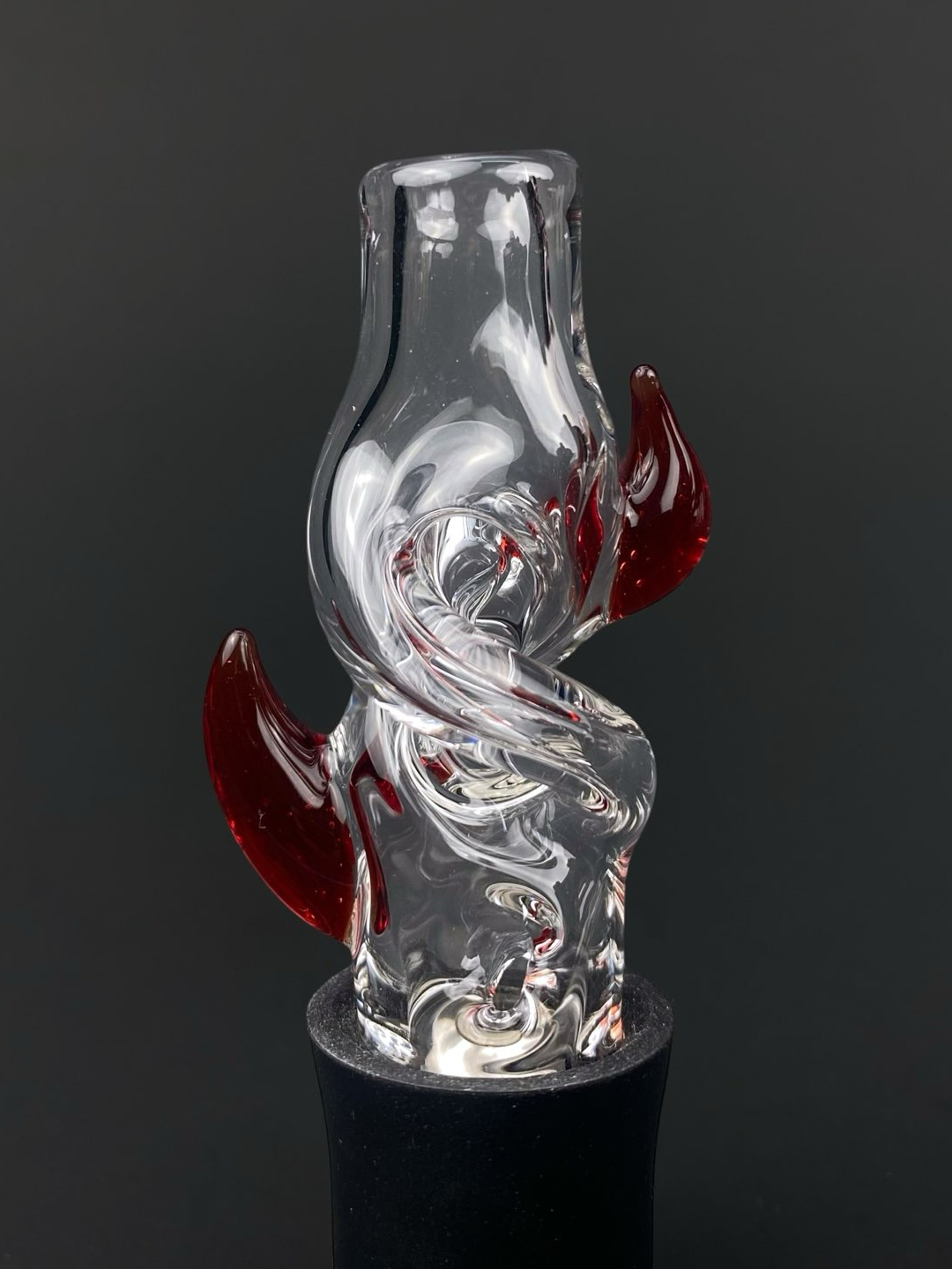 Preview pic of The Real Rich Brian Horn Helix Pivot Mouthpiece - pomegranate