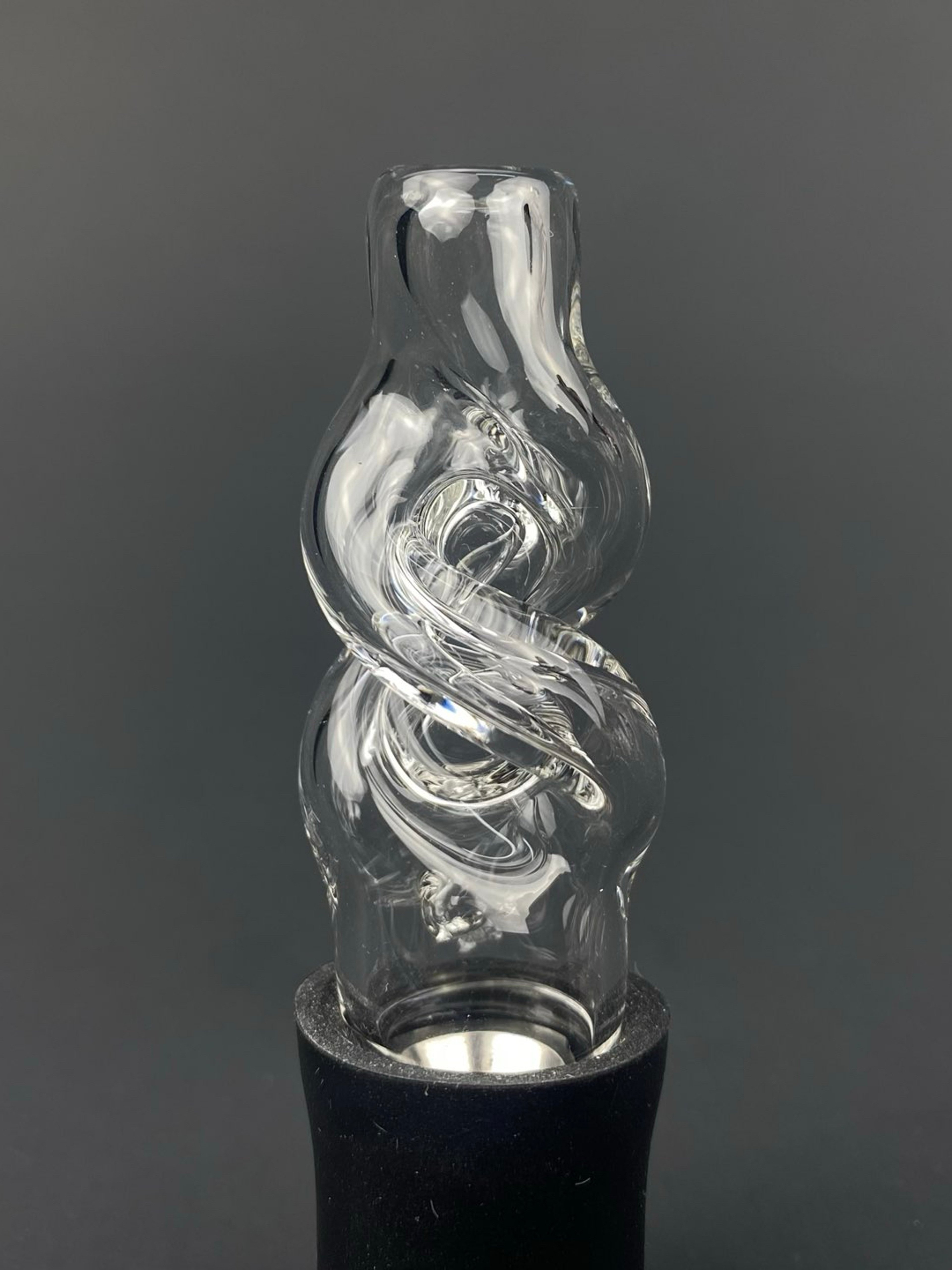 Preview pic of The Real Rich Brian Clear Helix Pivot Mouthpiece - spins pearls