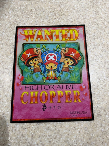 Preview pic of One Piece Chopper Wanted Moodmat: Dark Mountain Cult x Lukke Tattoo Collab