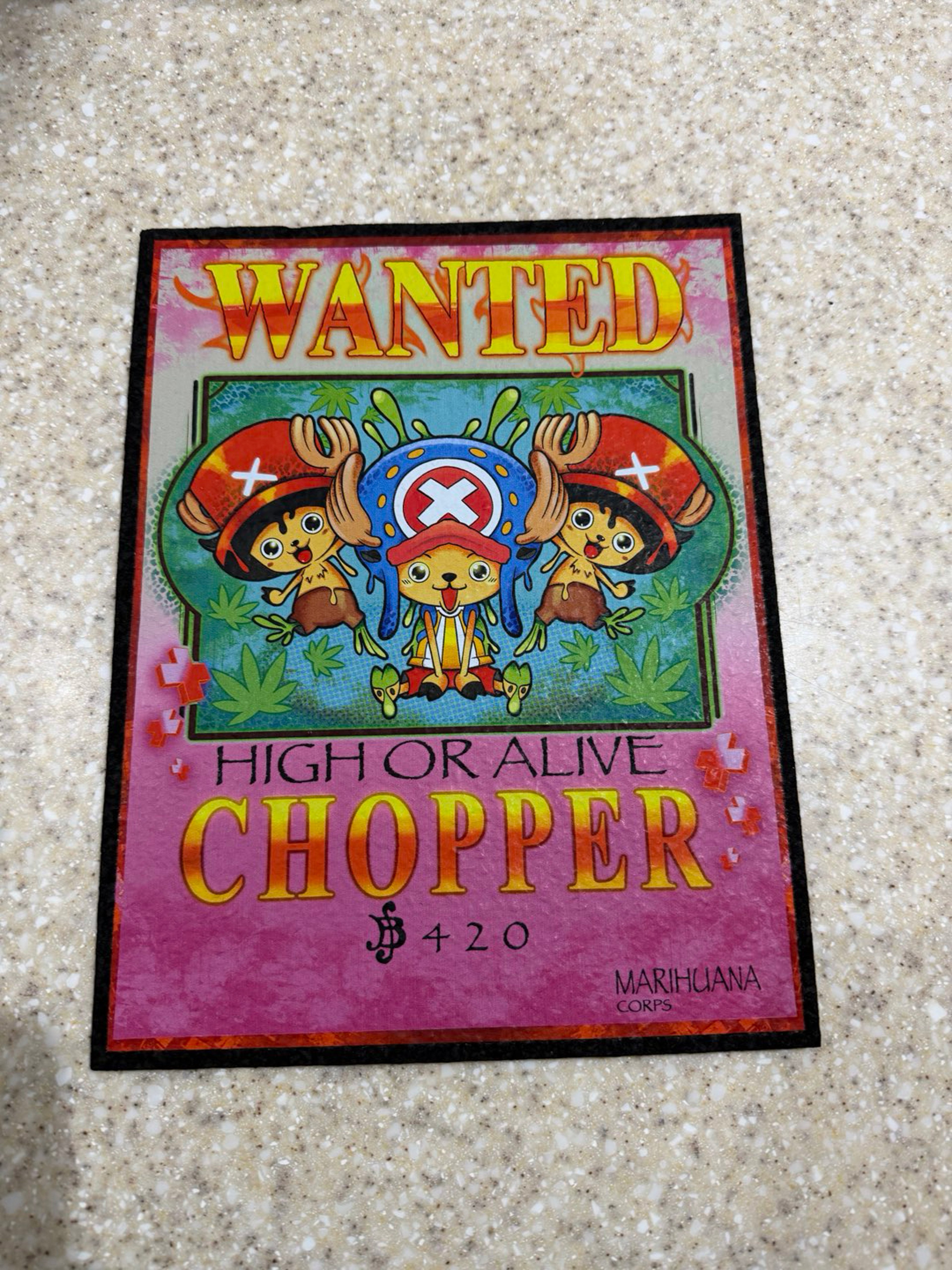 One Piece Chopper Wanted Moodmat: Dark Mountain Cult x Lukke Tattoo Collab image 0