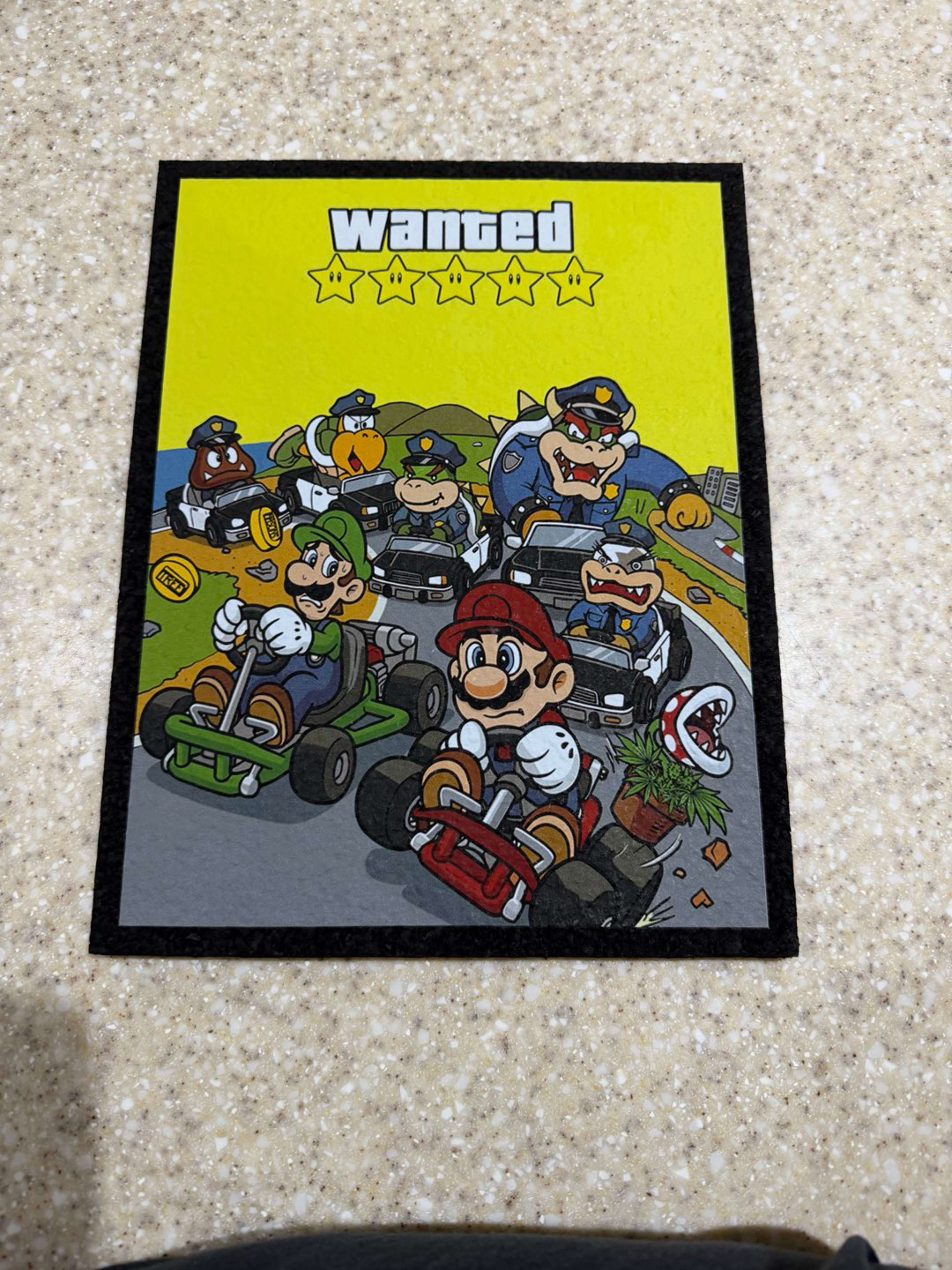Preview pic of Mario & Luigi Wanted Moodmat: Tree Masons Collab