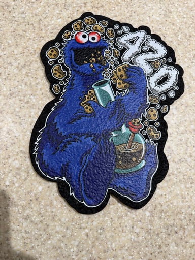 Preview pic of 420 Cookie Monster Moodmat: Dark Mountain Cult Collab