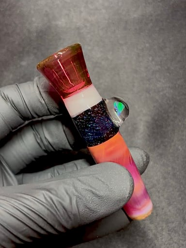 Preview pic of Purple Rainbow/Crushed Opal/Gold Ruby One Hitter
