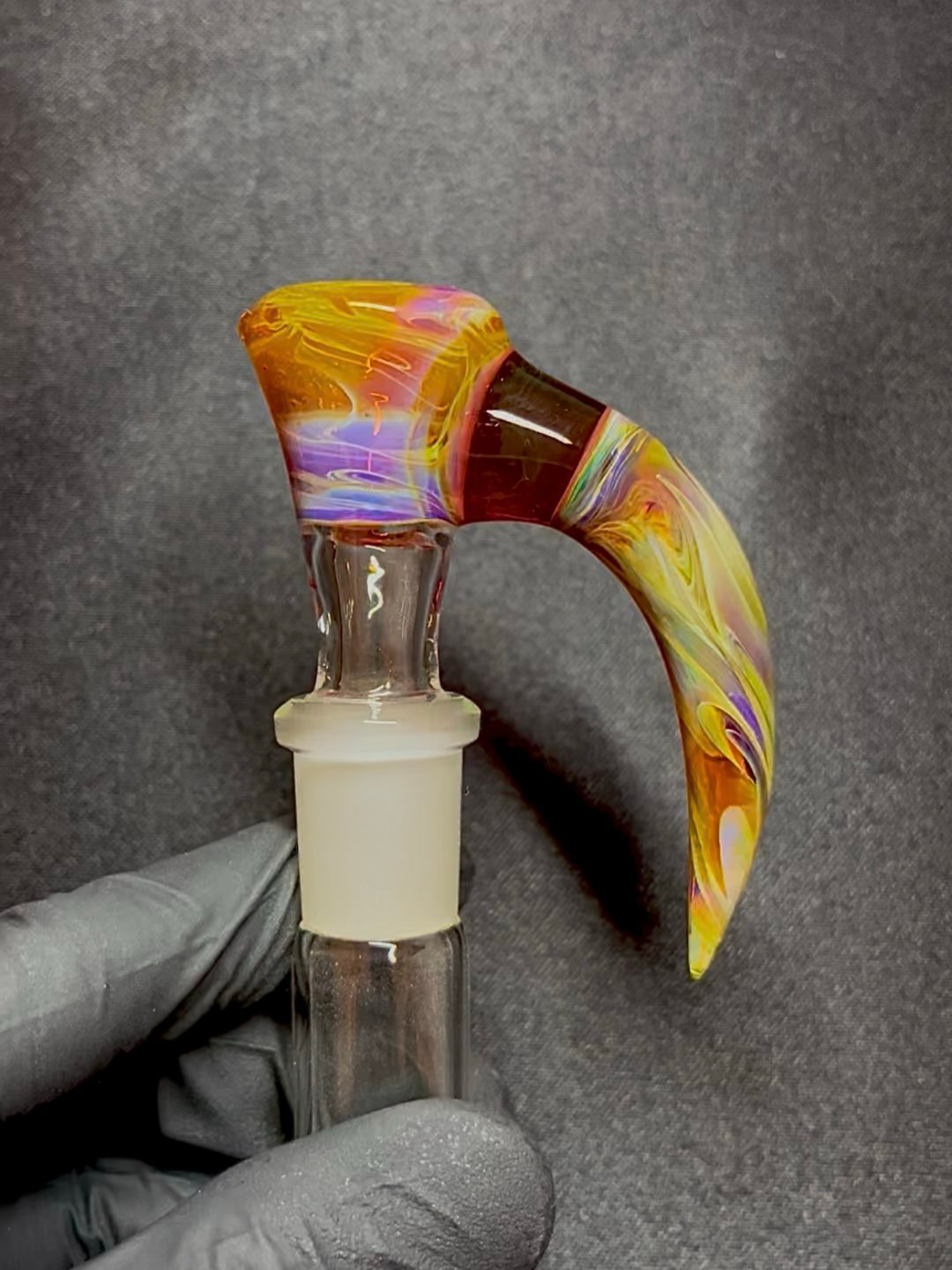 Preview pic of Amber Purple/Gold Ruby 14mm slide