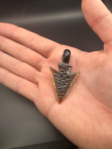 Preview pic of Elks That Run Arrowhead Pendant