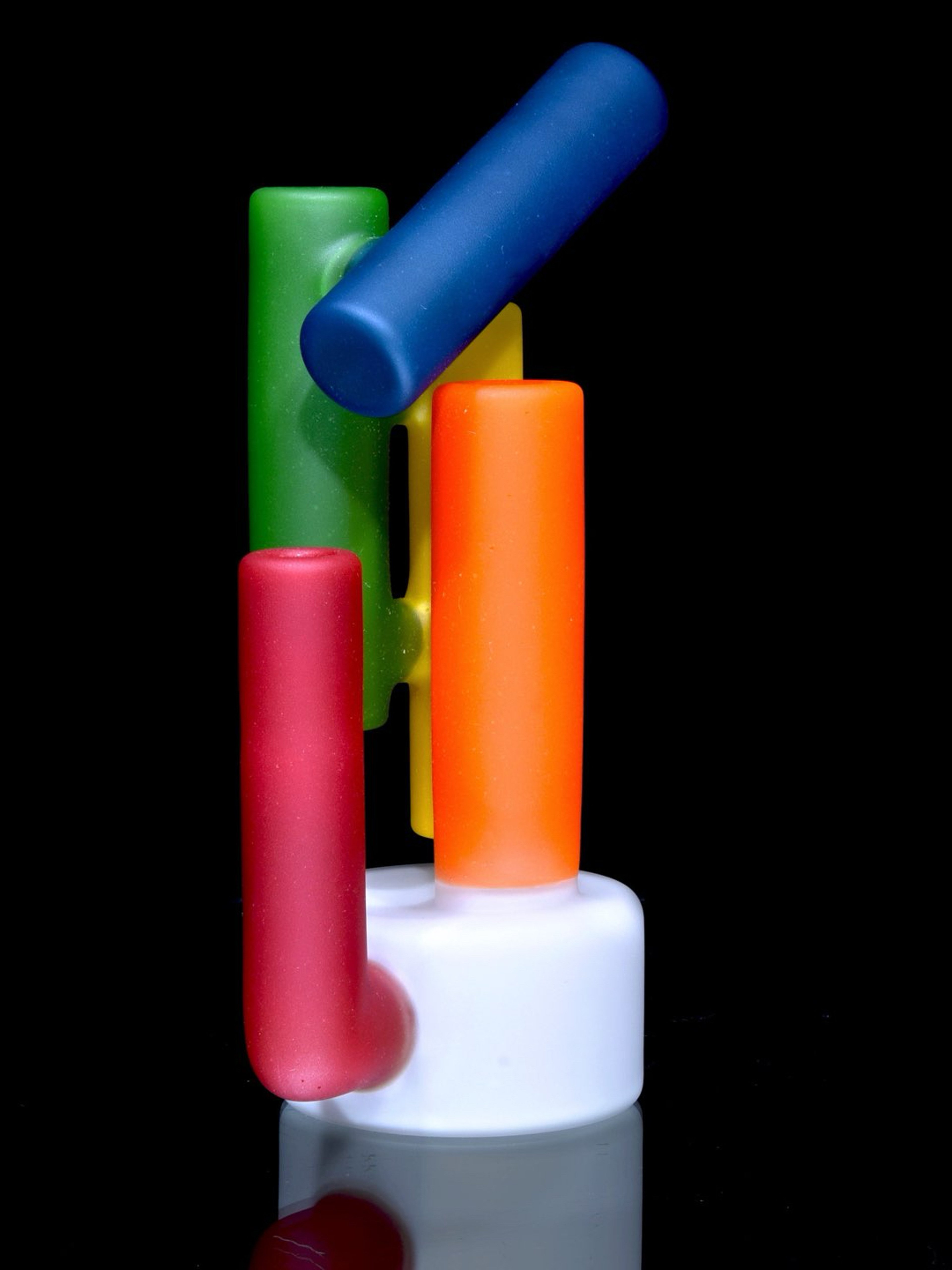 Preview pic of A Real Nobody - Cylinders and Puck Colorform Rig - White Rainbow -  10mm Female