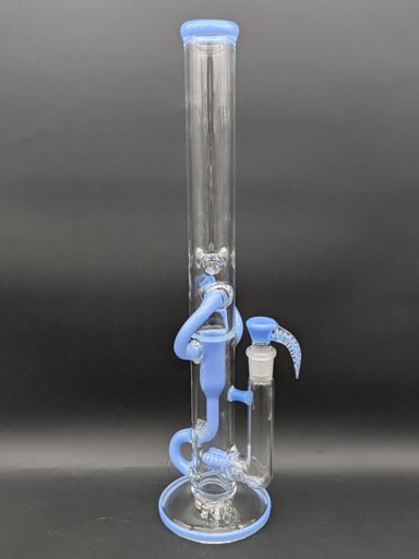 Preview pic of 2K GLASS 18" THREELINE RECYCLER BONG