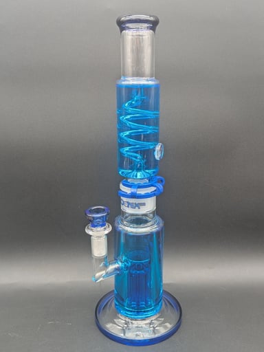 Preview pic of 15" PHOENIX DUAL GLYCERIN BONG W/ TREE PERC