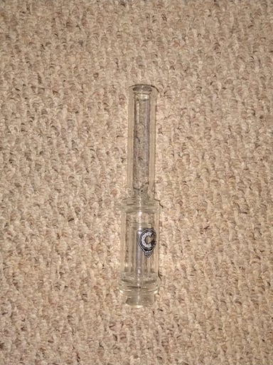 Preview pic of Custom Blown C2 Glass Single Ratchet Straight Tube Attachment for Carta 2 by Focus V