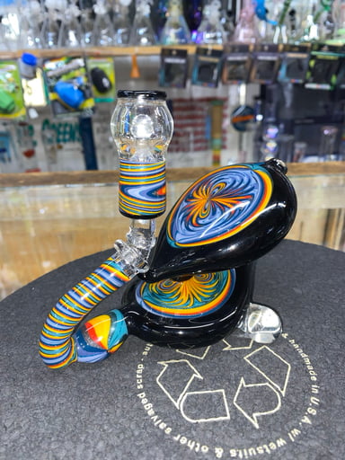 Preview pic of Rainbow Wig Wag By Slick Dry Dab Rig