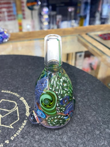 Preview pic of Green & Purple Old School Fully Worked 14mm Slide