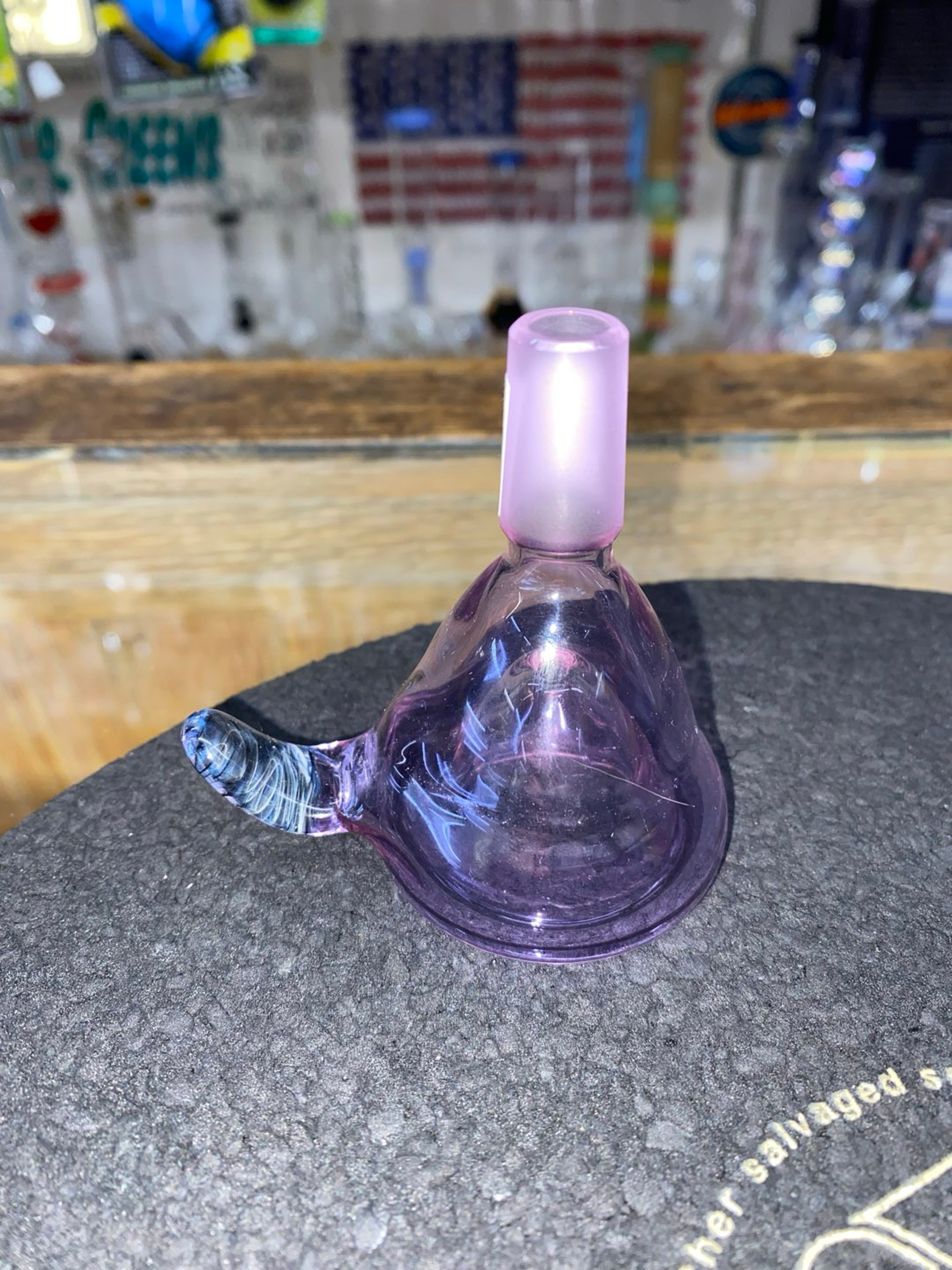 Transparent Lavender Sugar Matty Giant 14mm Slide image 0