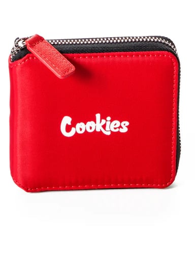 Preview pic of Cookies Luxe Zipper Wallet Red
