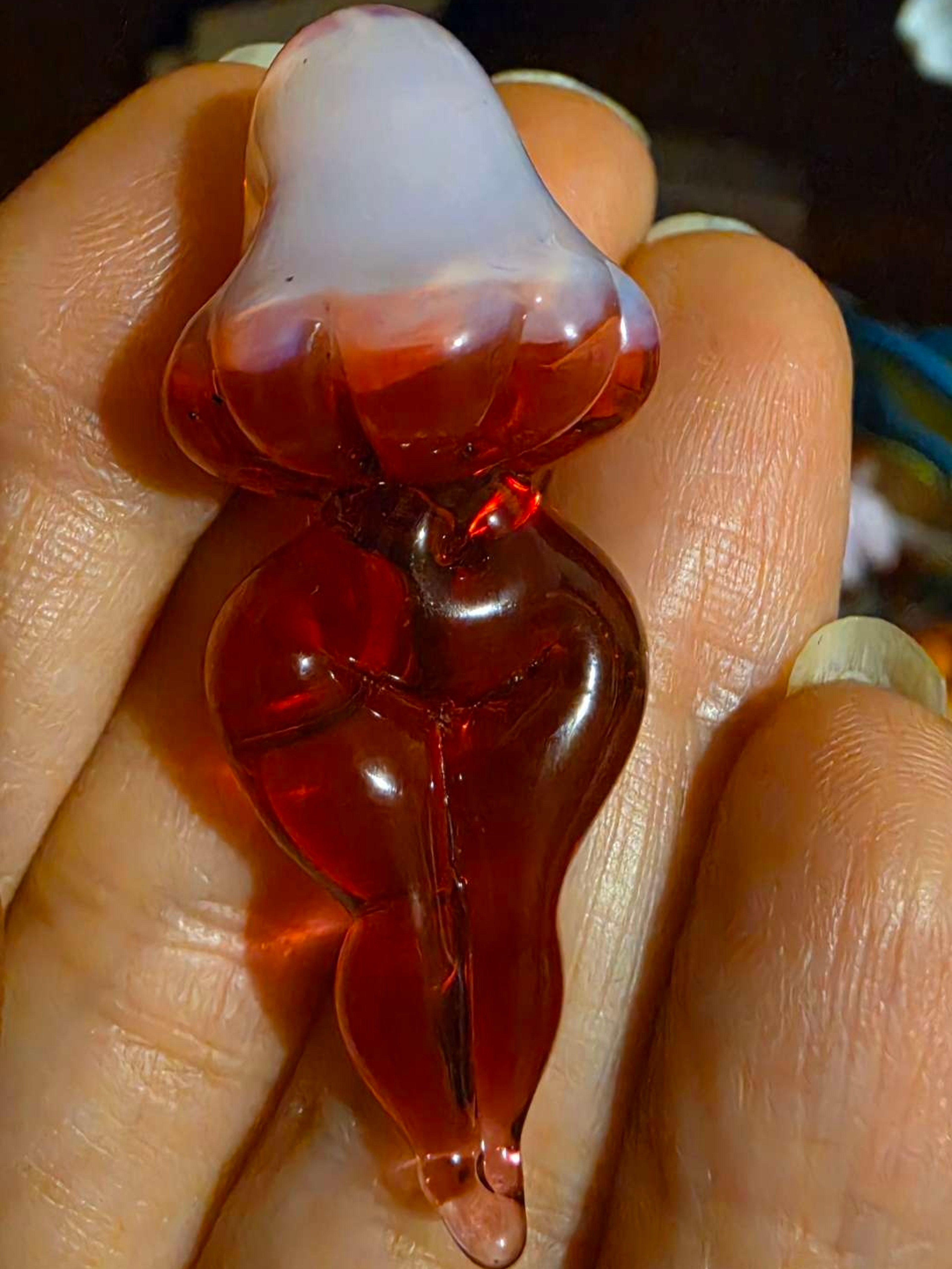 Pomegranate mushroom lady pendant image 0