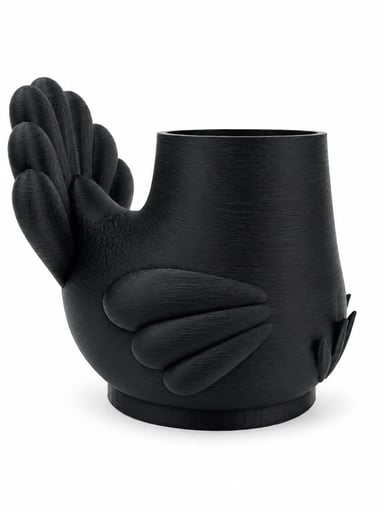 Preview pic of Black Pigeon Bird 3D Printed Puffco Proxy Core Attachment – by 710PrintShop