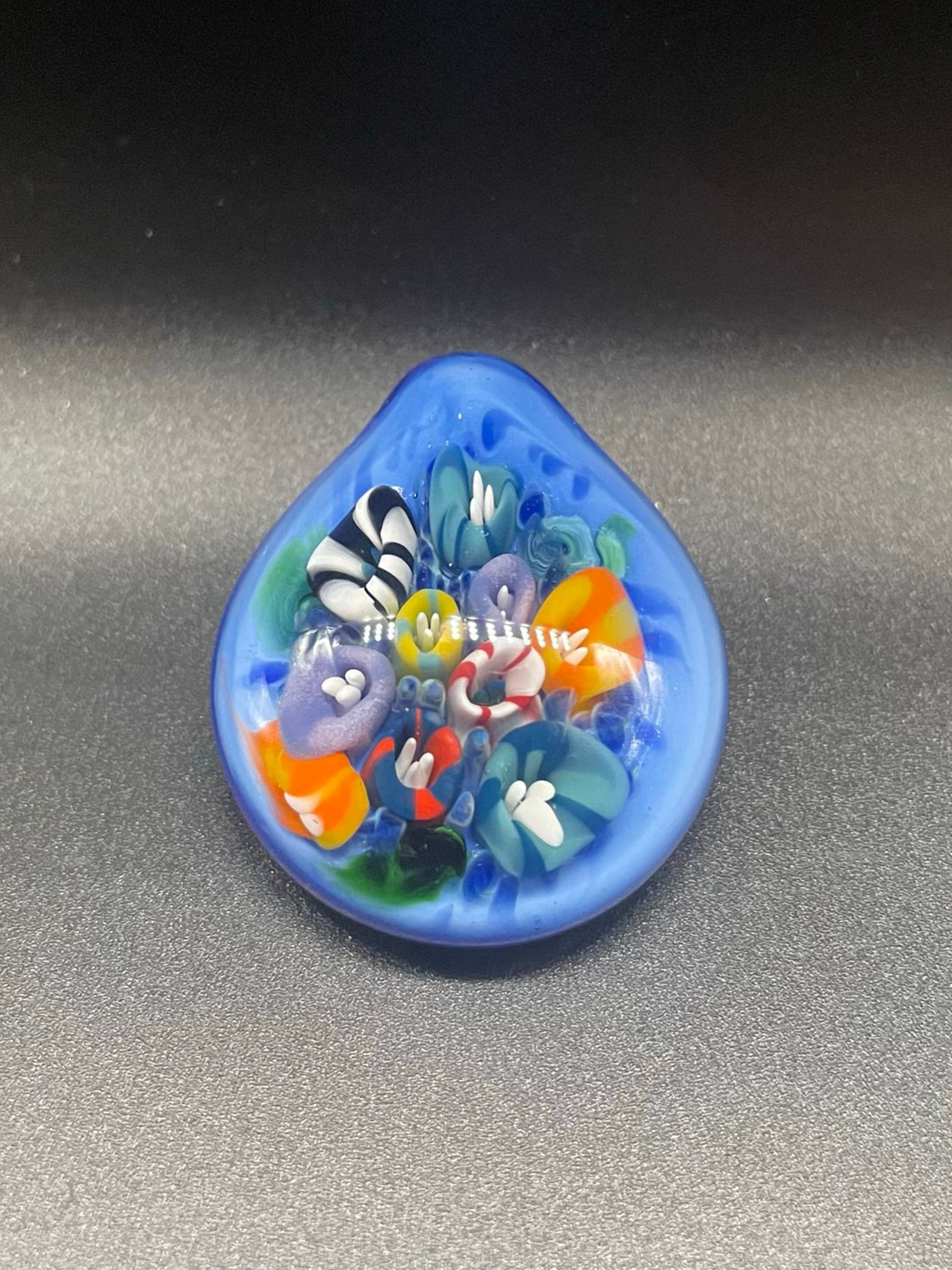 Blue flower pendant image 0