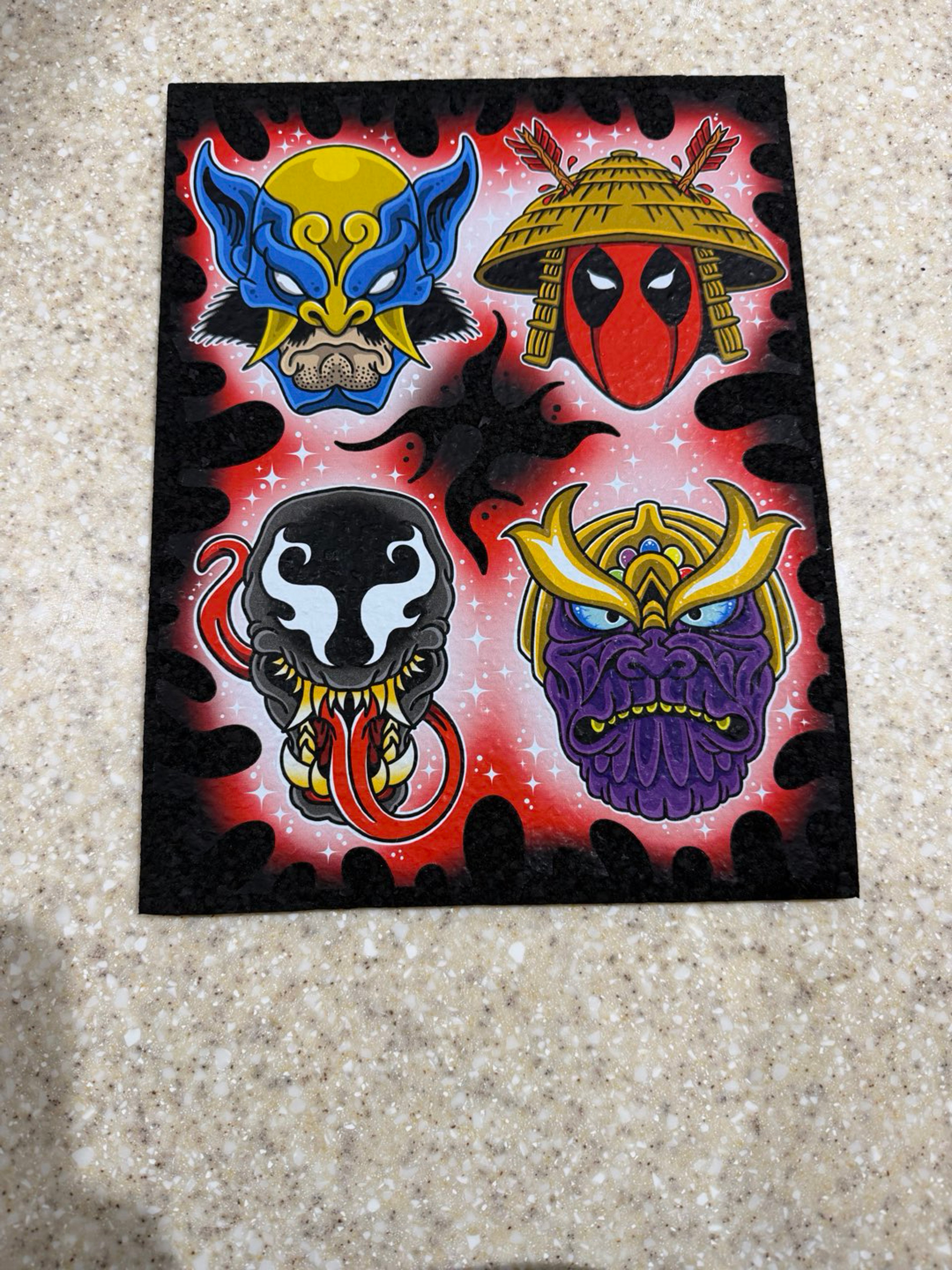Preview pic of Feudal Japan Marvel Character Moodmat: Dark Mountain Cult Collab