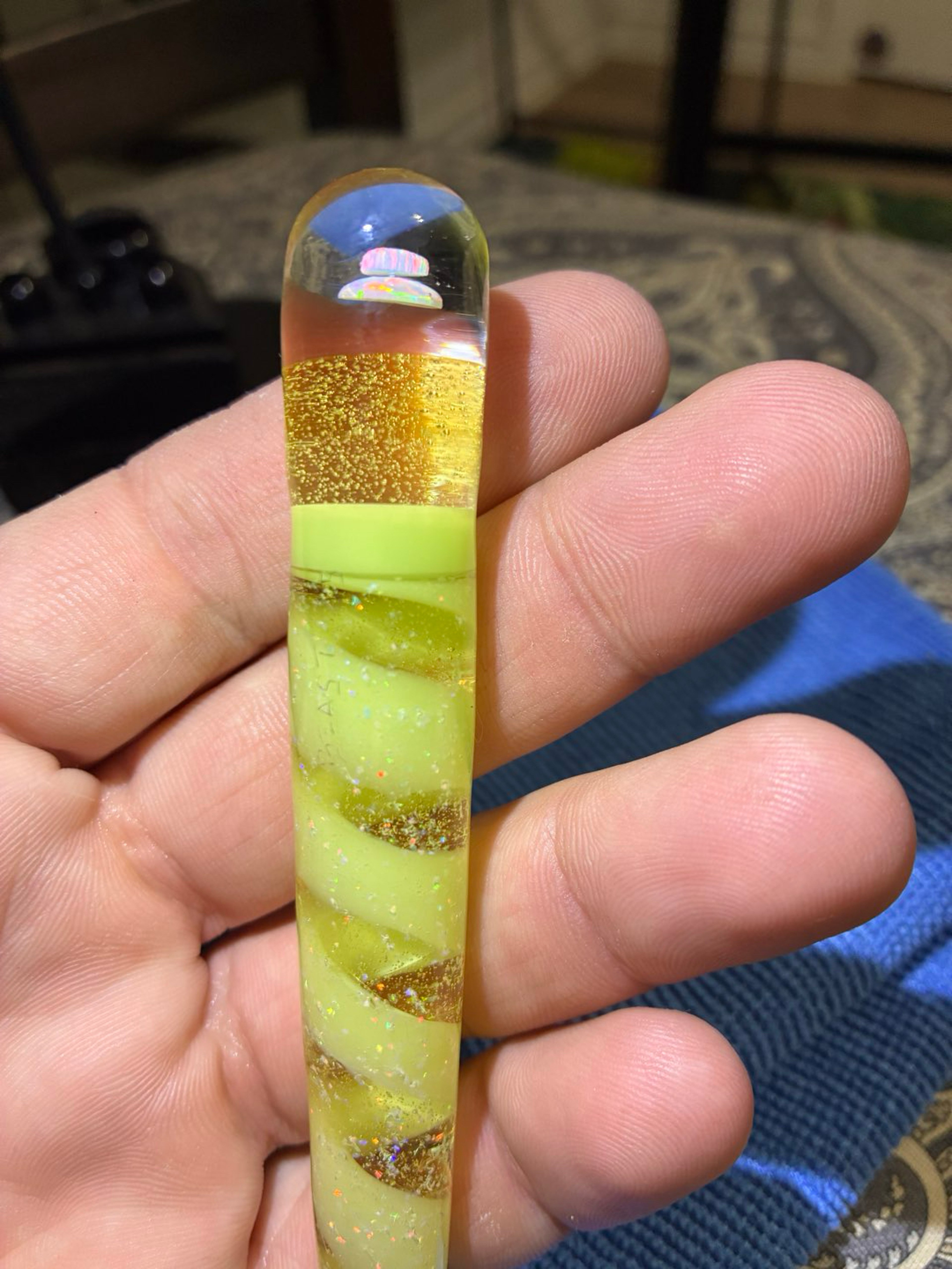 Preview pic of Beast glass custom double stacked opal