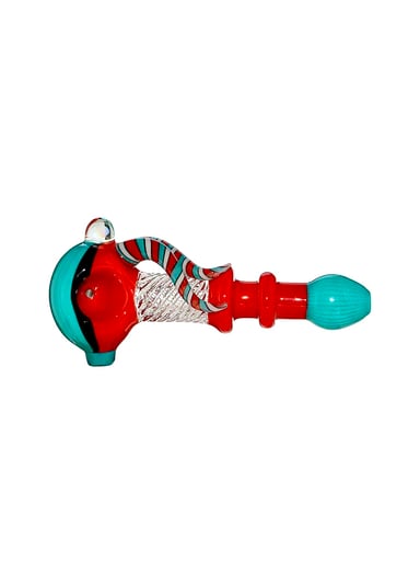 Preview pic of Colorful Fish Shaped Glass Hand Pipe
