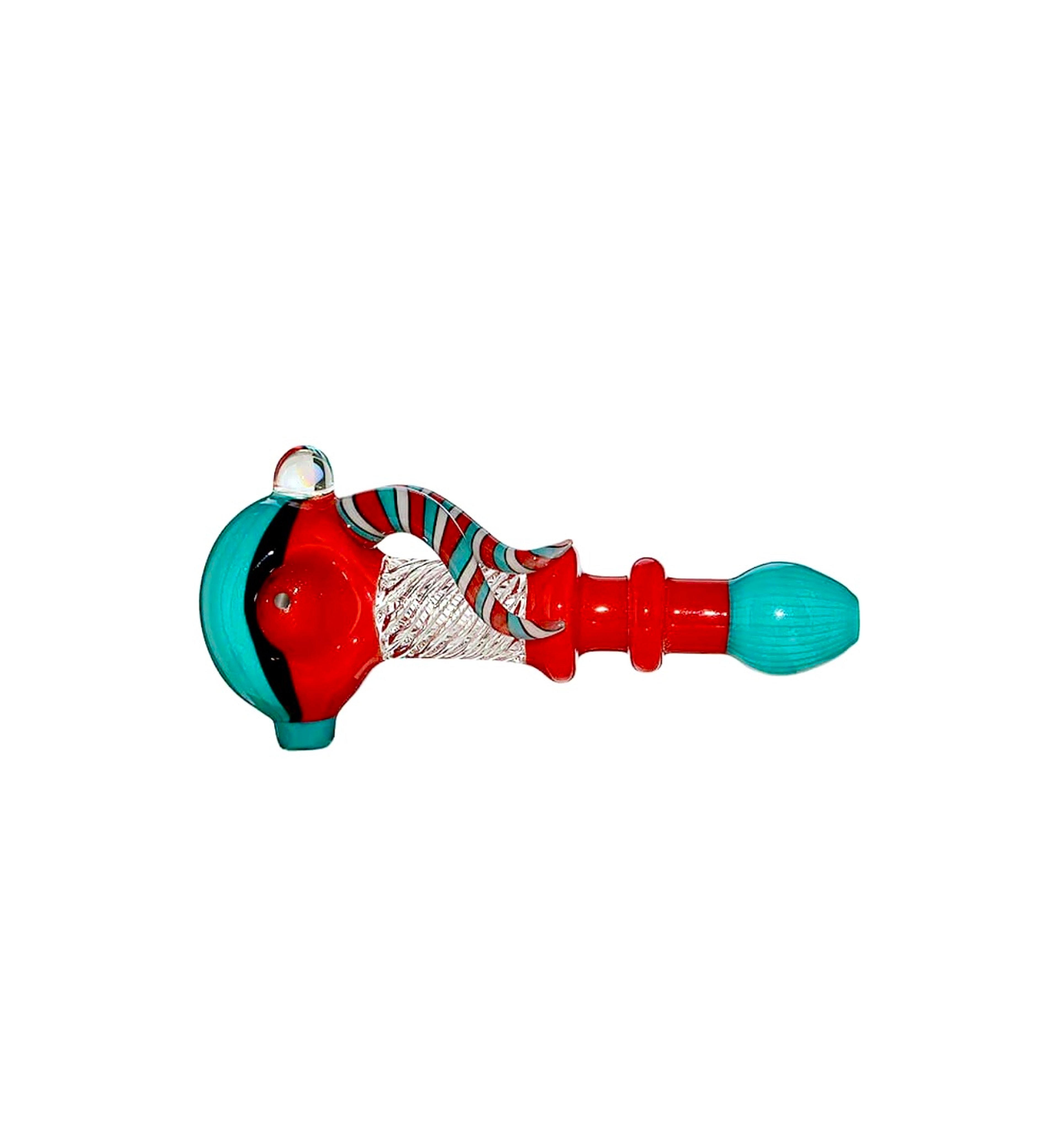 Preview pic of Colorful Fish Shaped Glass Hand Pipe