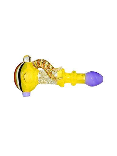 Preview pic of Colorful Fish Shaped Glass Hand Pipe